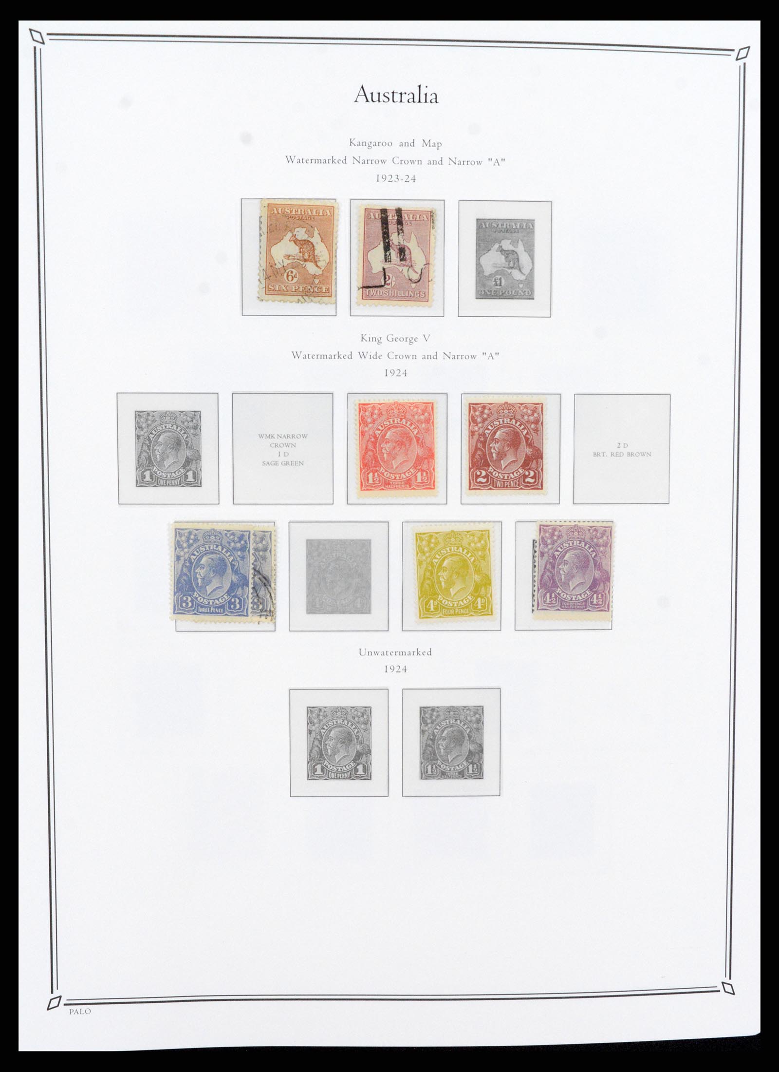 37730 006 - Postzegelverzameling 37730 Britse koloniën in de Stille Zuidzee 1860-