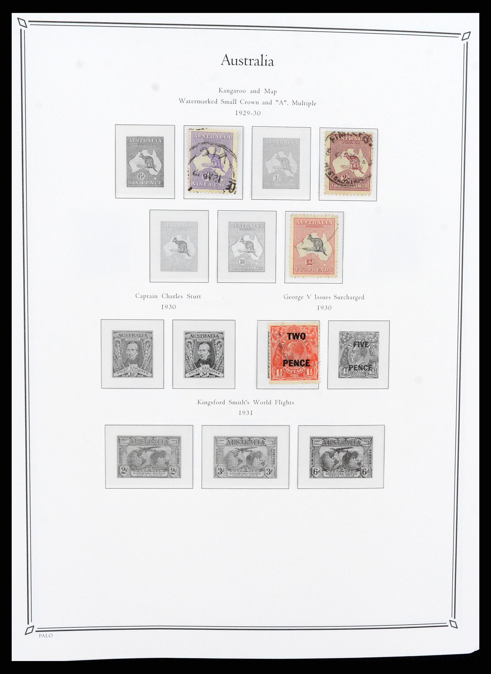 37730 008 - Postzegelverzameling 37730 Britse koloniën in de Stille Zuidzee 1860-
