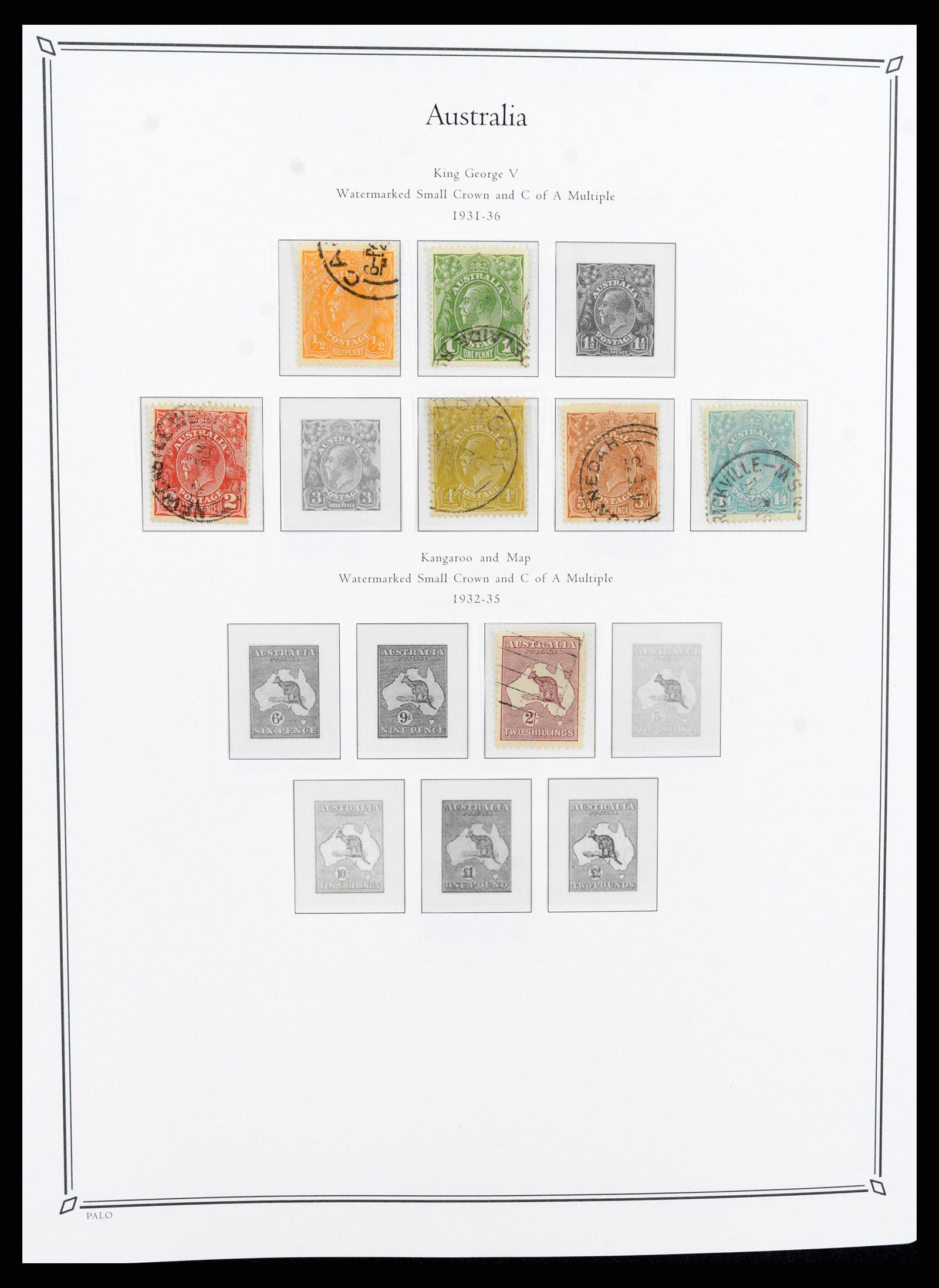37730 009 - Postzegelverzameling 37730 Britse koloniën in de Stille Zuidzee 1860-