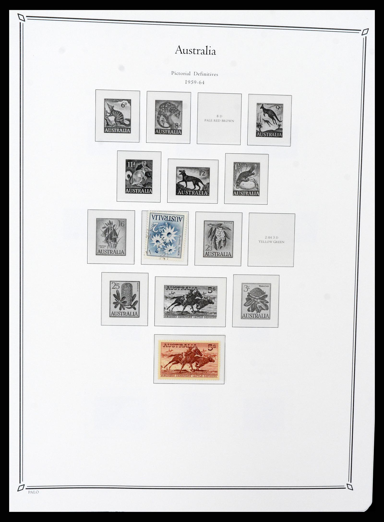 37730 013 - Postzegelverzameling 37730 Britse koloniën in de Stille Zuidzee 1860-