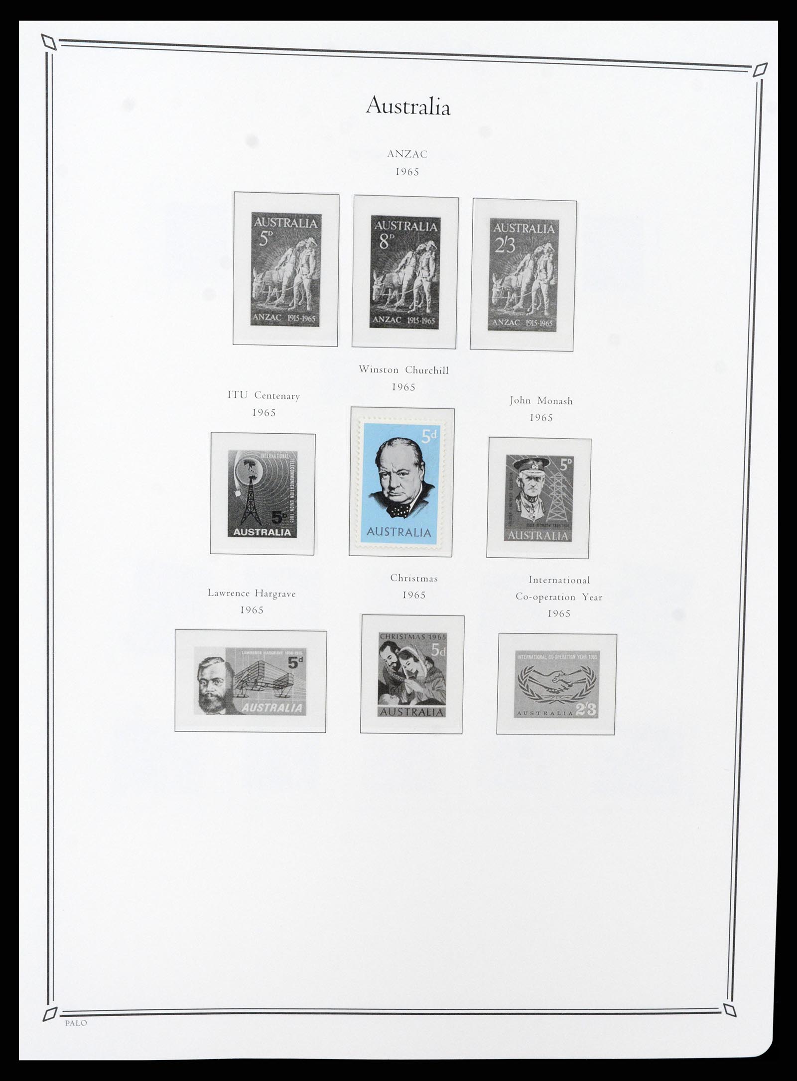 37730 015 - Postzegelverzameling 37730 Britse koloniën in de Stille Zuidzee 1860-