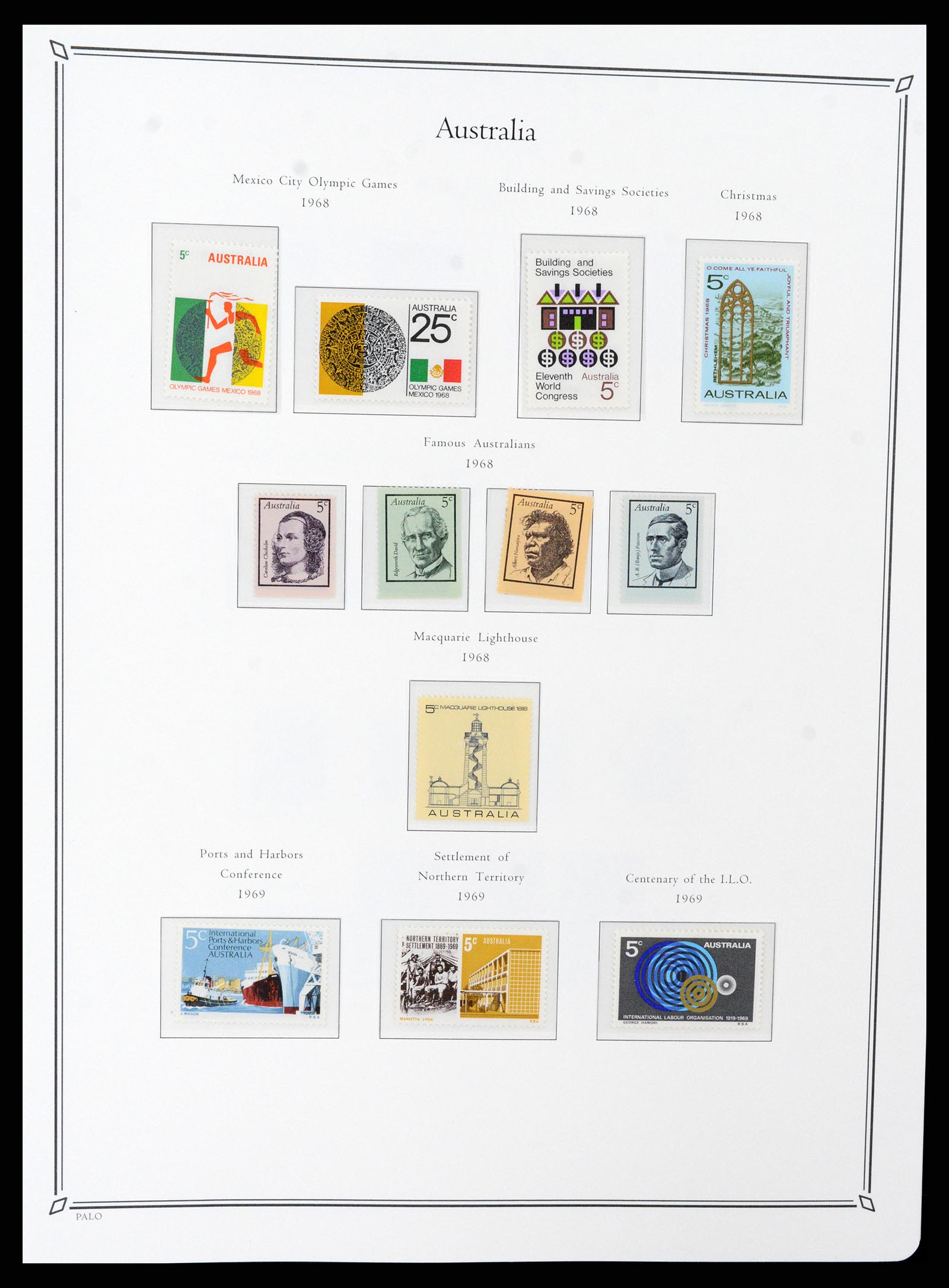 37730 020 - Postzegelverzameling 37730 Britse koloniën in de Stille Zuidzee 1860-