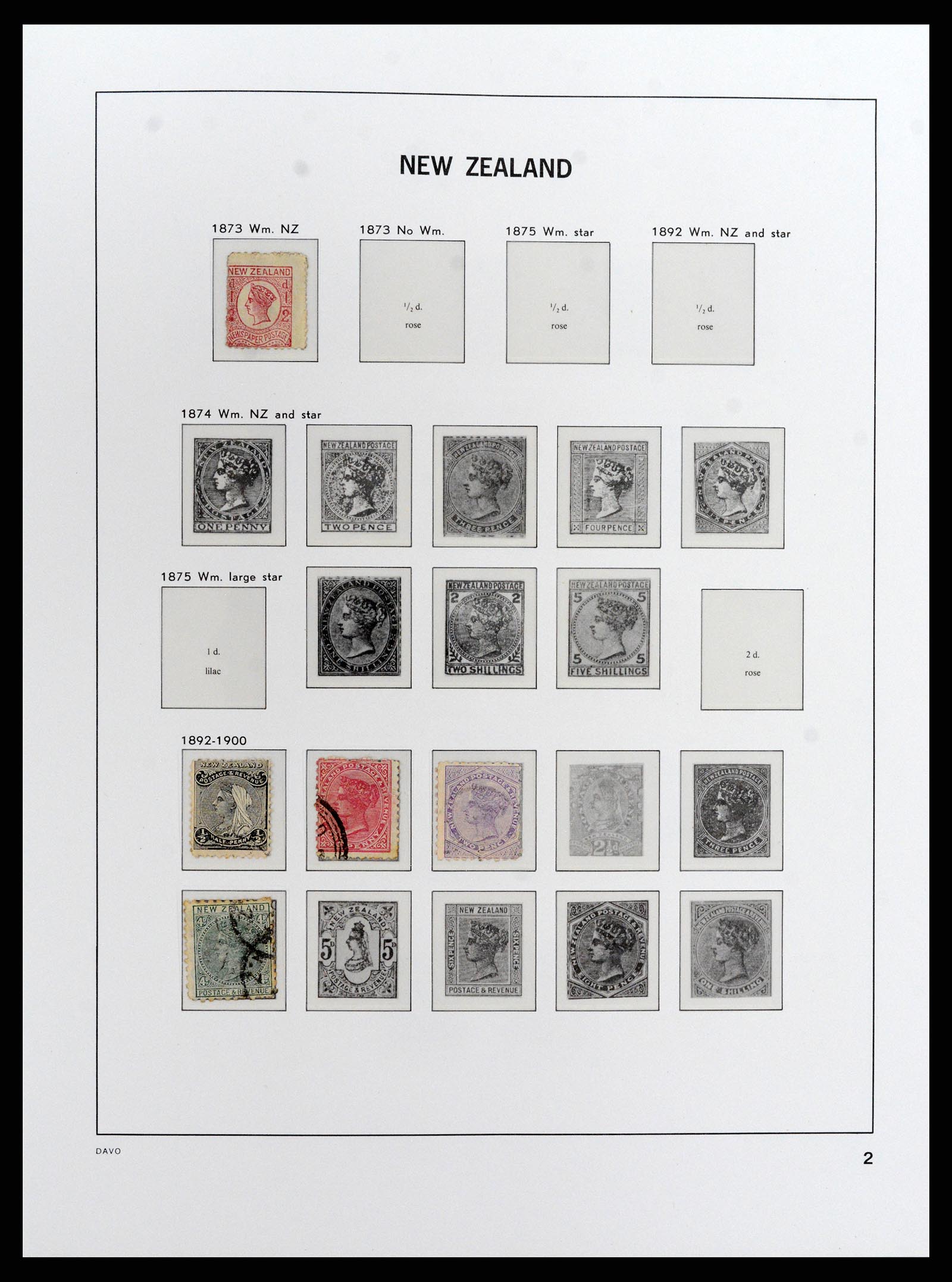 37731 001 - Postzegelverzameling 37731 Nieuw Zeeland 1873-1999.