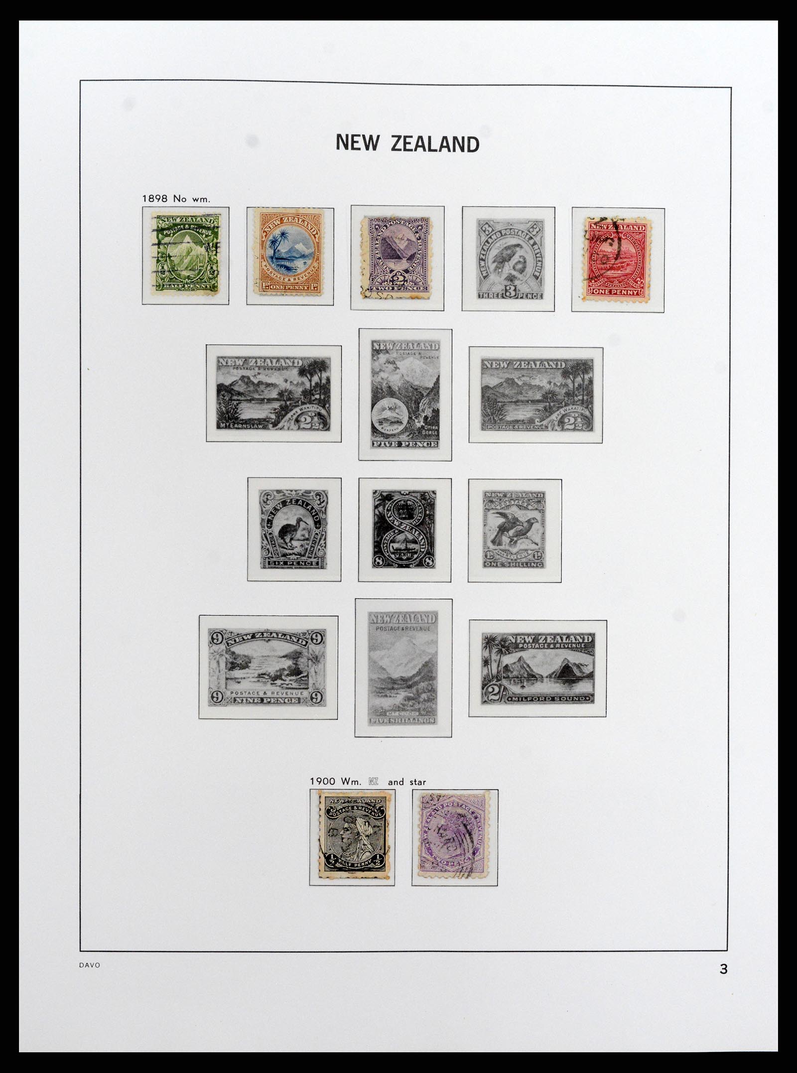 37731 002 - Postzegelverzameling 37731 Nieuw Zeeland 1873-1999.