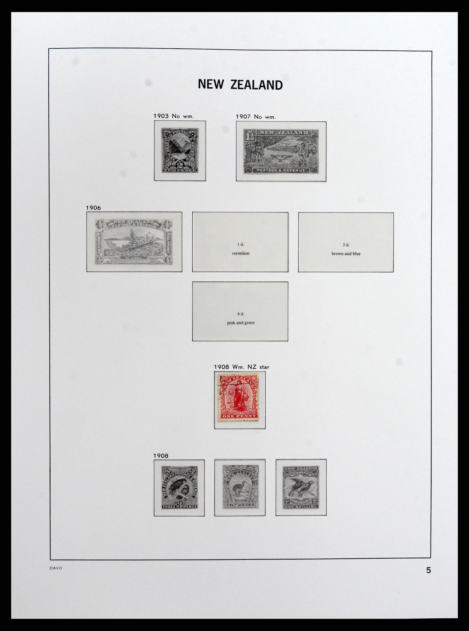 37731 004 - Postzegelverzameling 37731 Nieuw Zeeland 1873-1999.