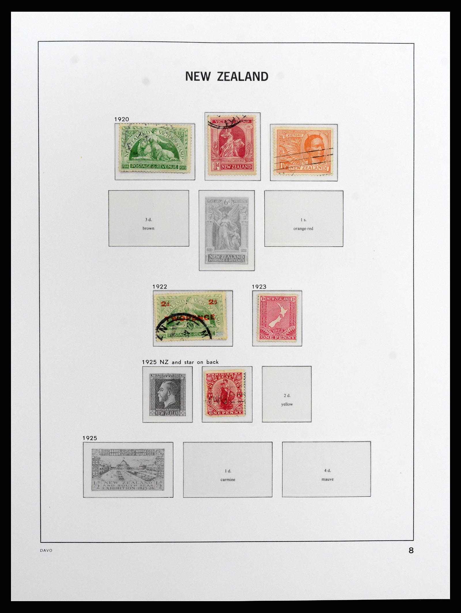 37731 007 - Stamp collection 37731 New Zealand 1873-1999.