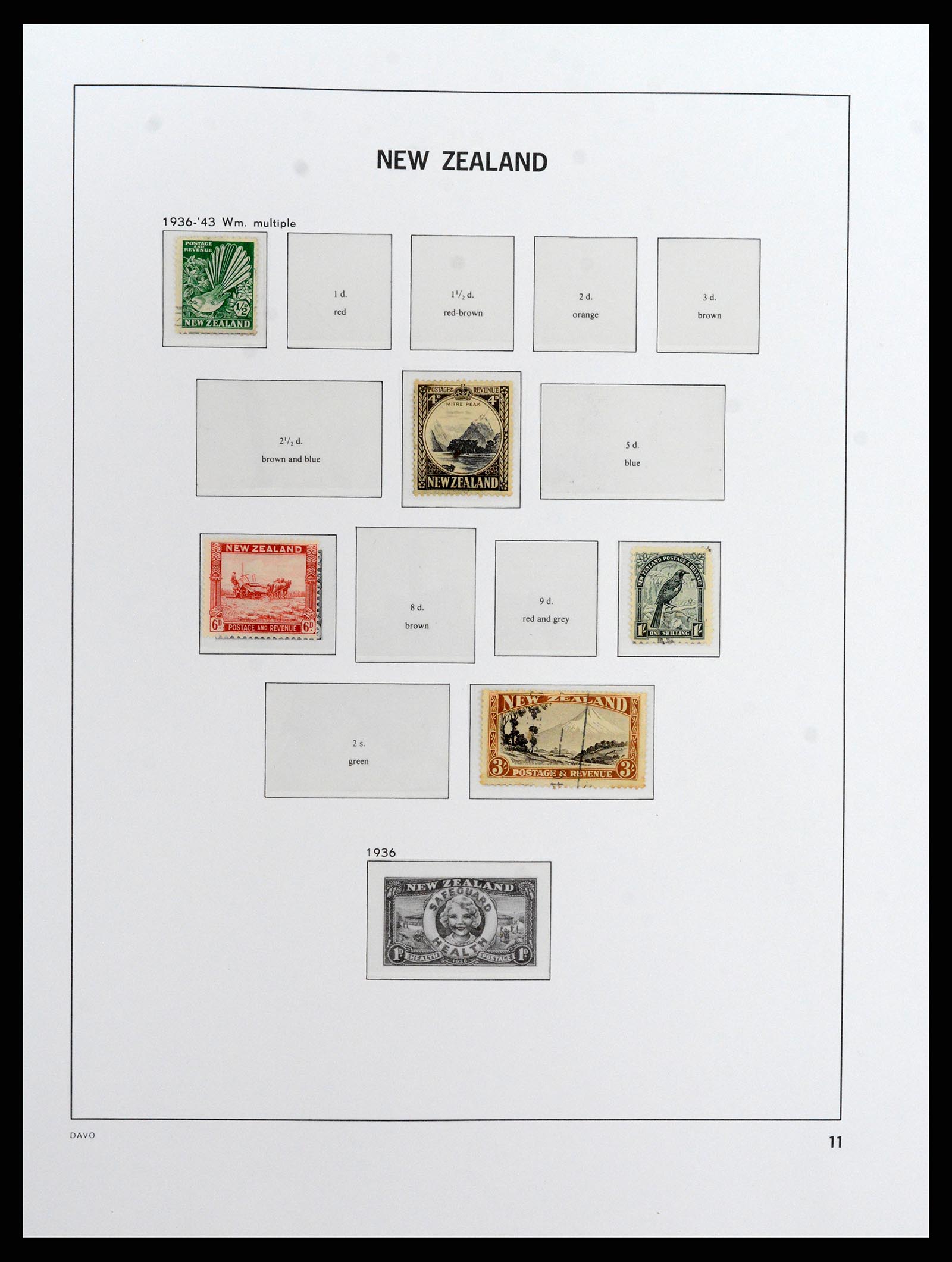 37731 010 - Stamp collection 37731 New Zealand 1873-1999.