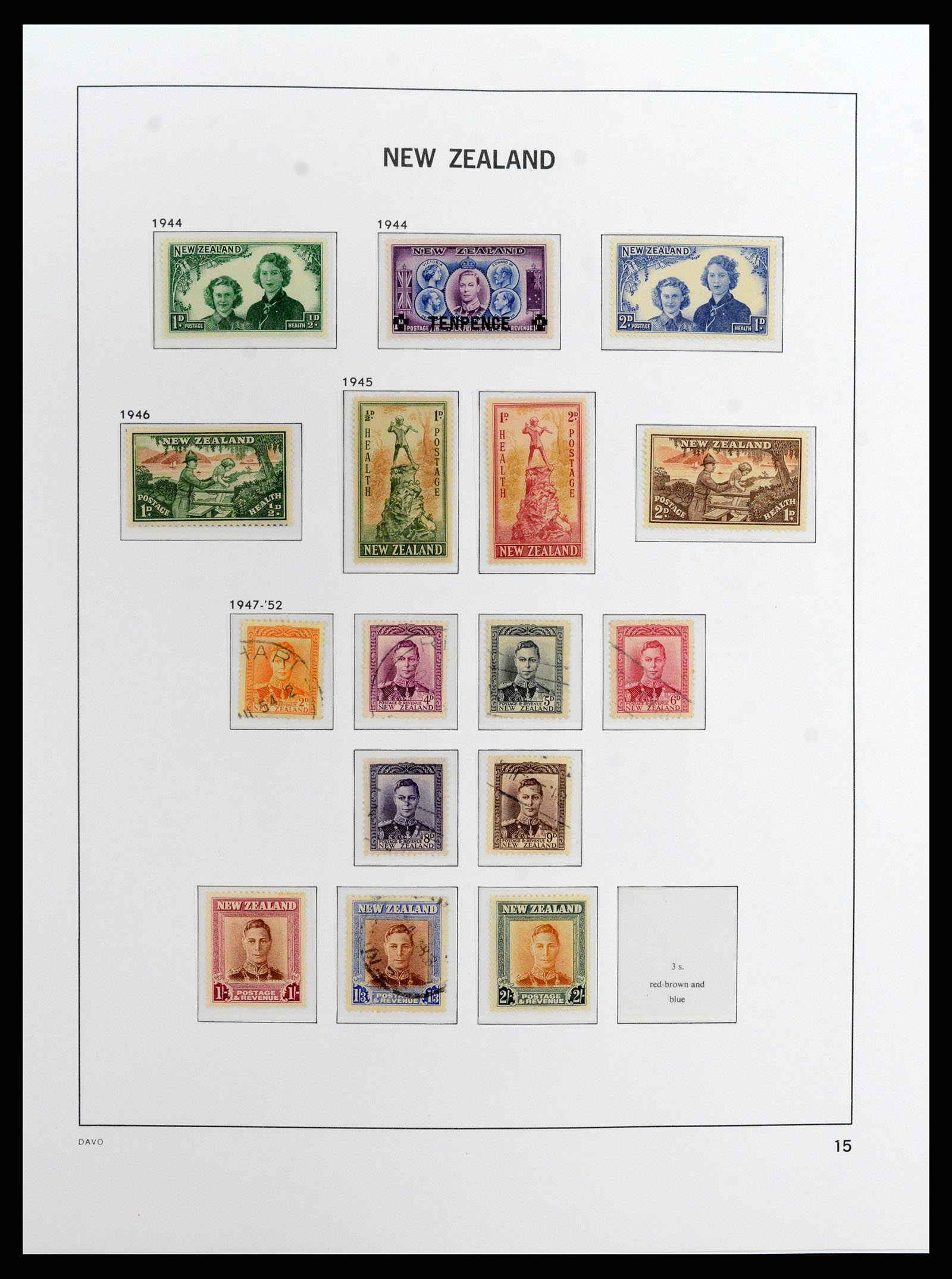 37731 014 - Stamp collection 37731 New Zealand 1873-1999.