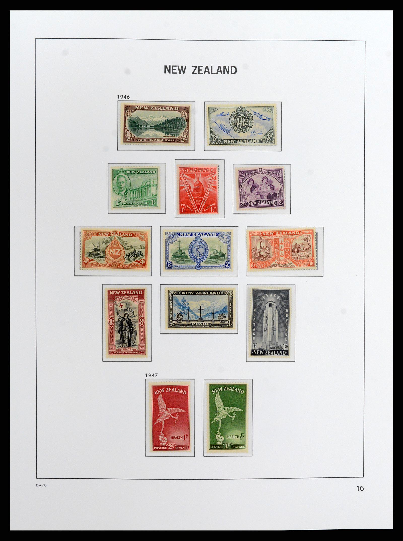 37731 015 - Postzegelverzameling 37731 Nieuw Zeeland 1873-1999.