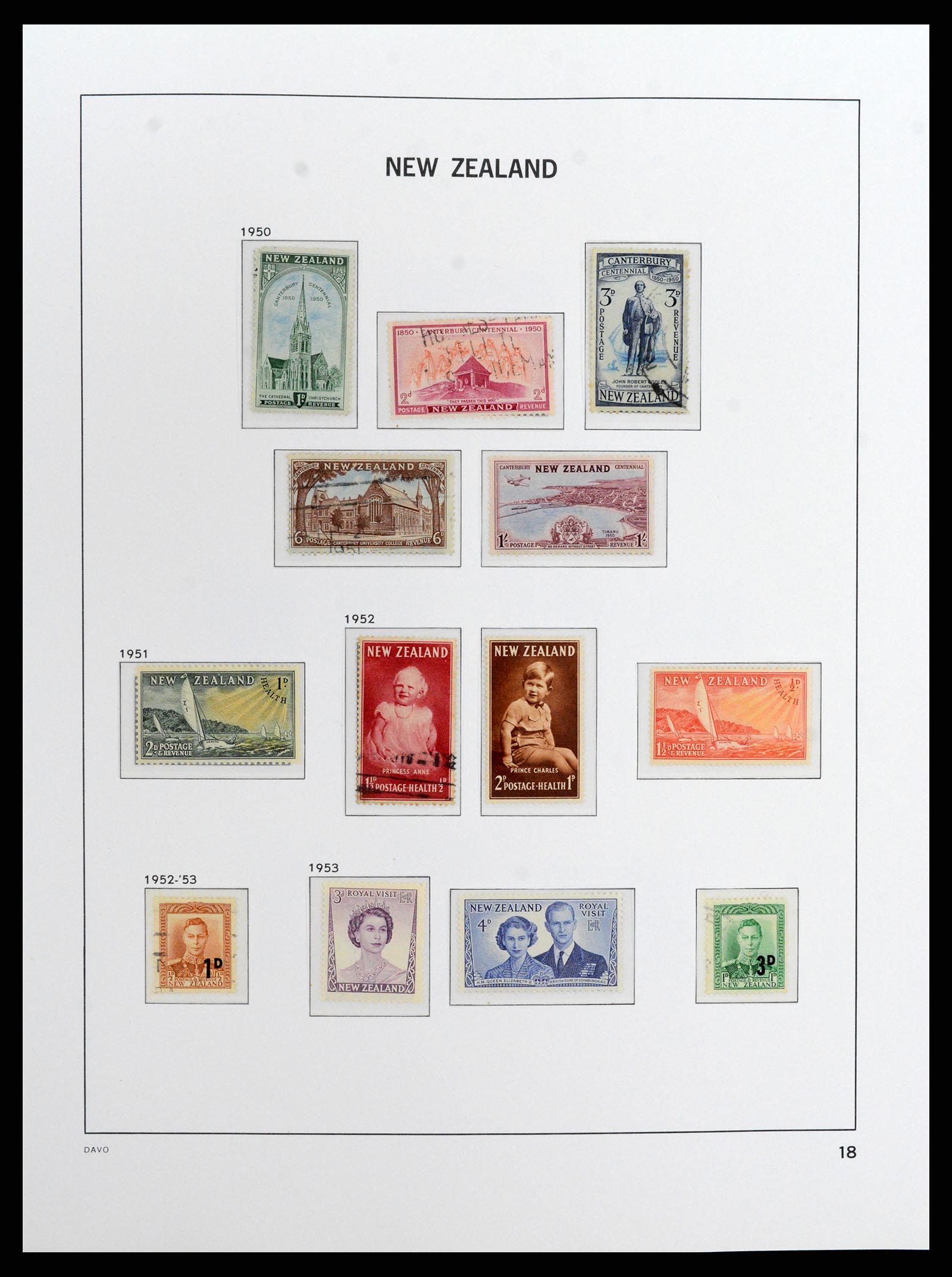 37731 017 - Stamp collection 37731 New Zealand 1873-1999.