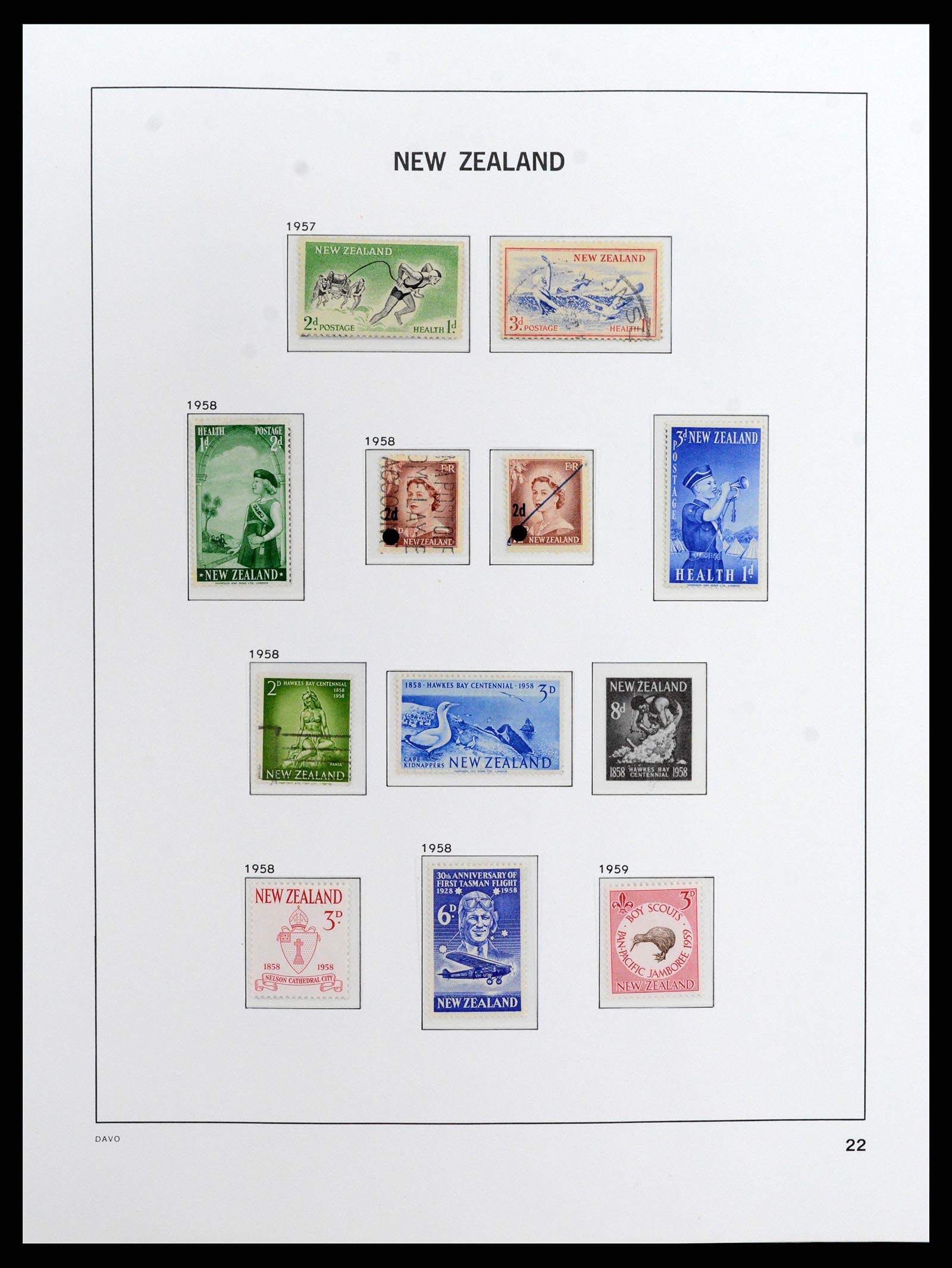 37731 021 - Postzegelverzameling 37731 Nieuw Zeeland 1873-1999.
