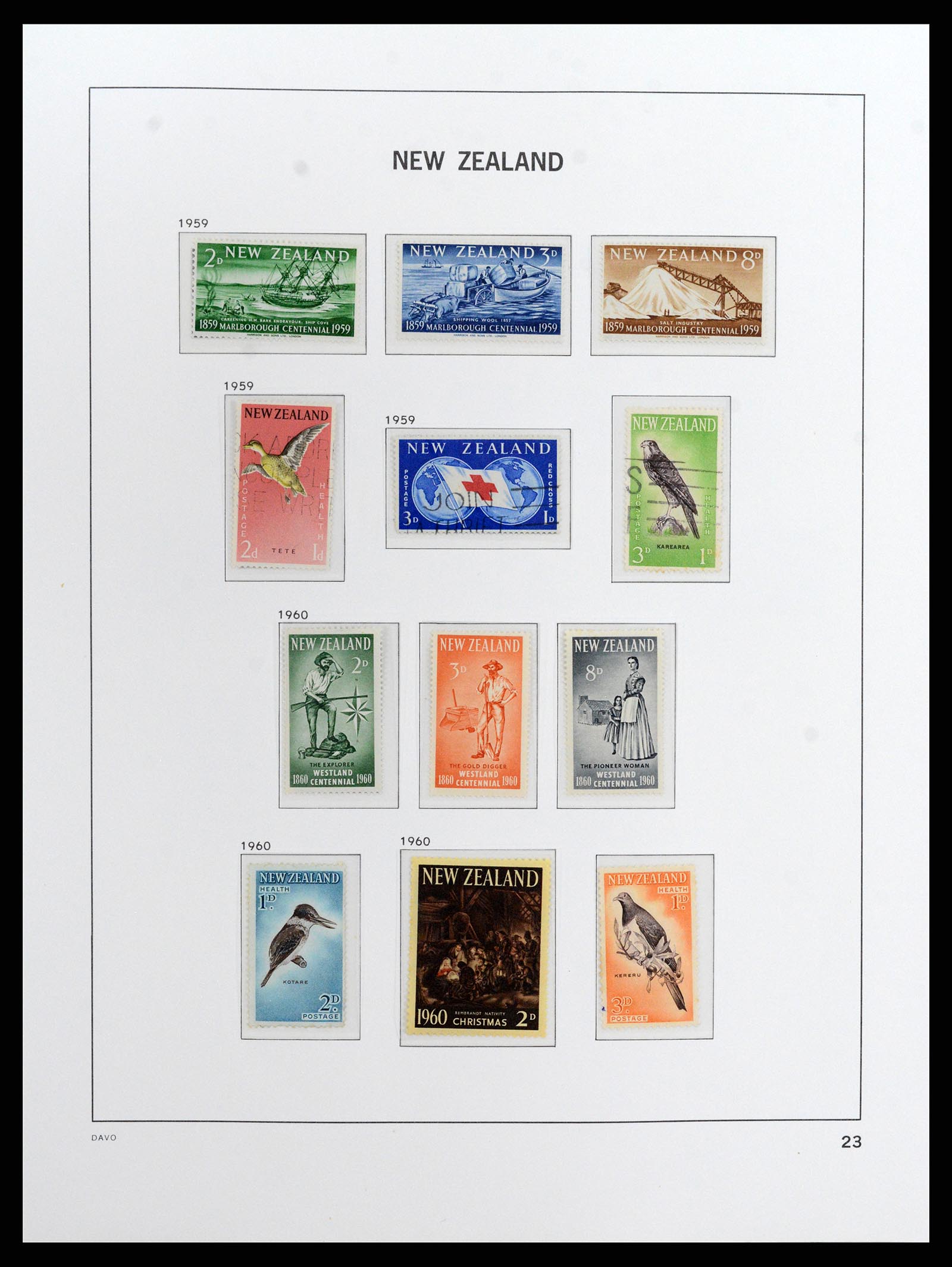 37731 022 - Postzegelverzameling 37731 Nieuw Zeeland 1873-1999.