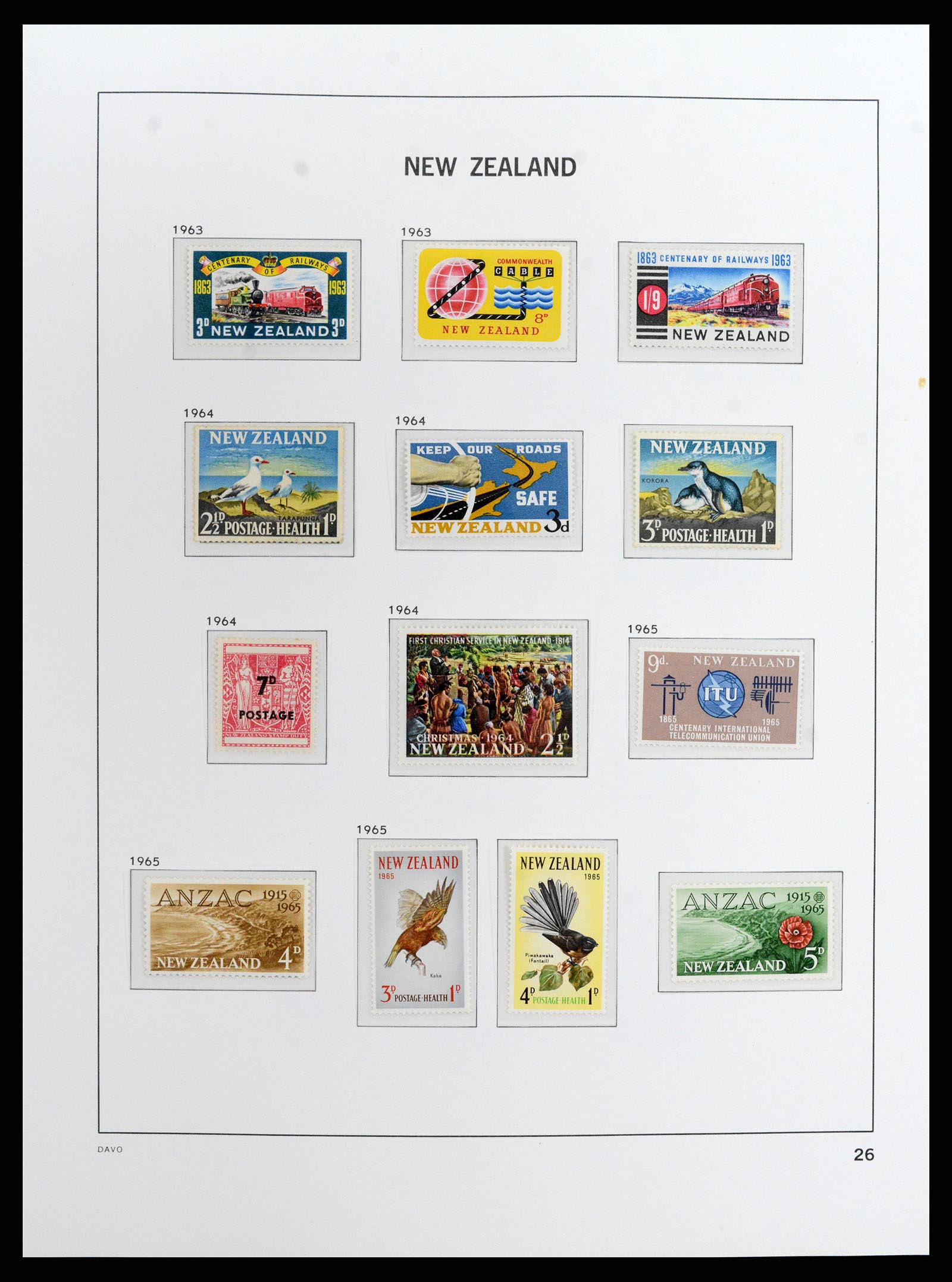 37731 025 - Postzegelverzameling 37731 Nieuw Zeeland 1873-1999.
