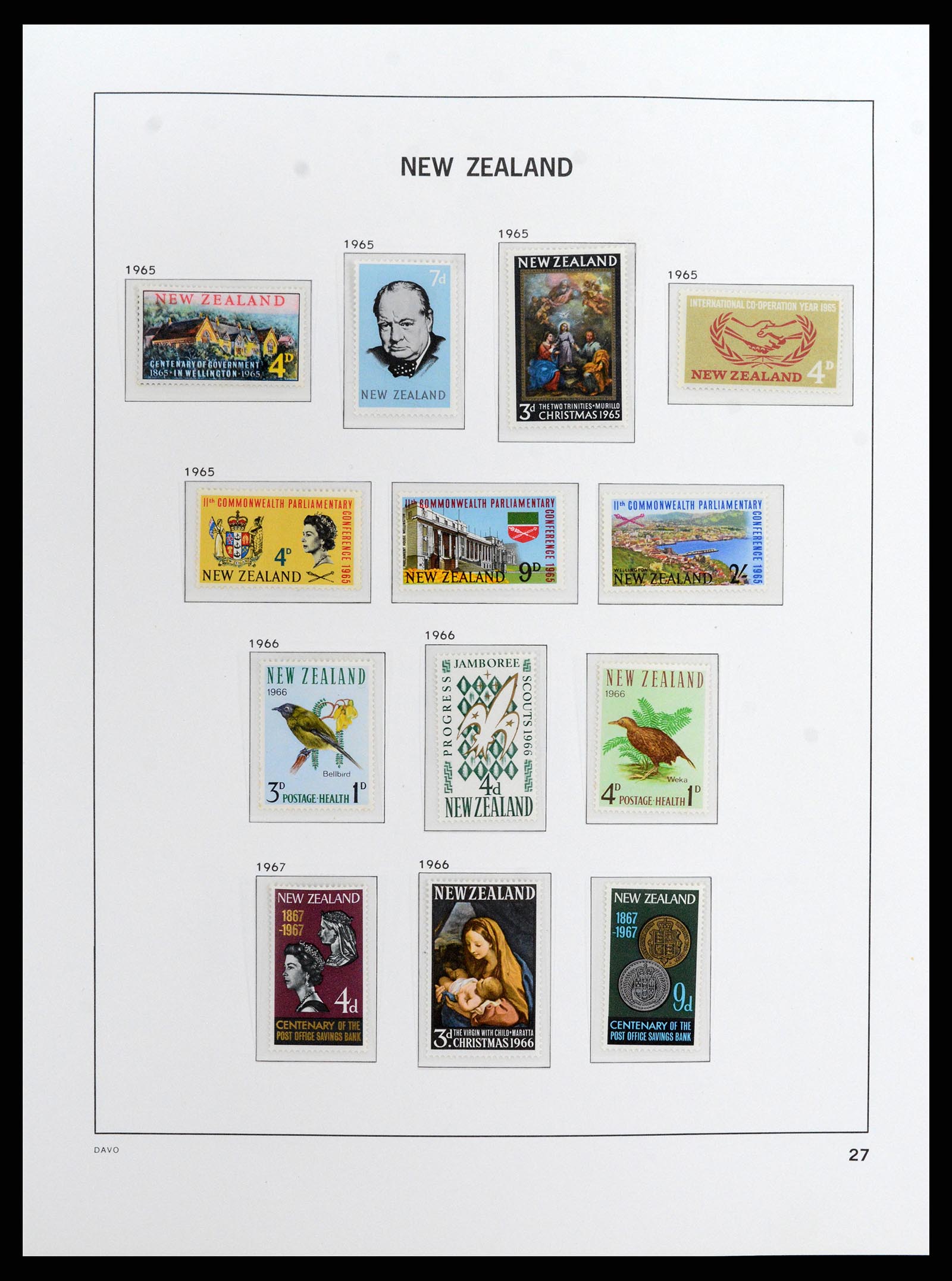 37731 026 - Postzegelverzameling 37731 Nieuw Zeeland 1873-1999.