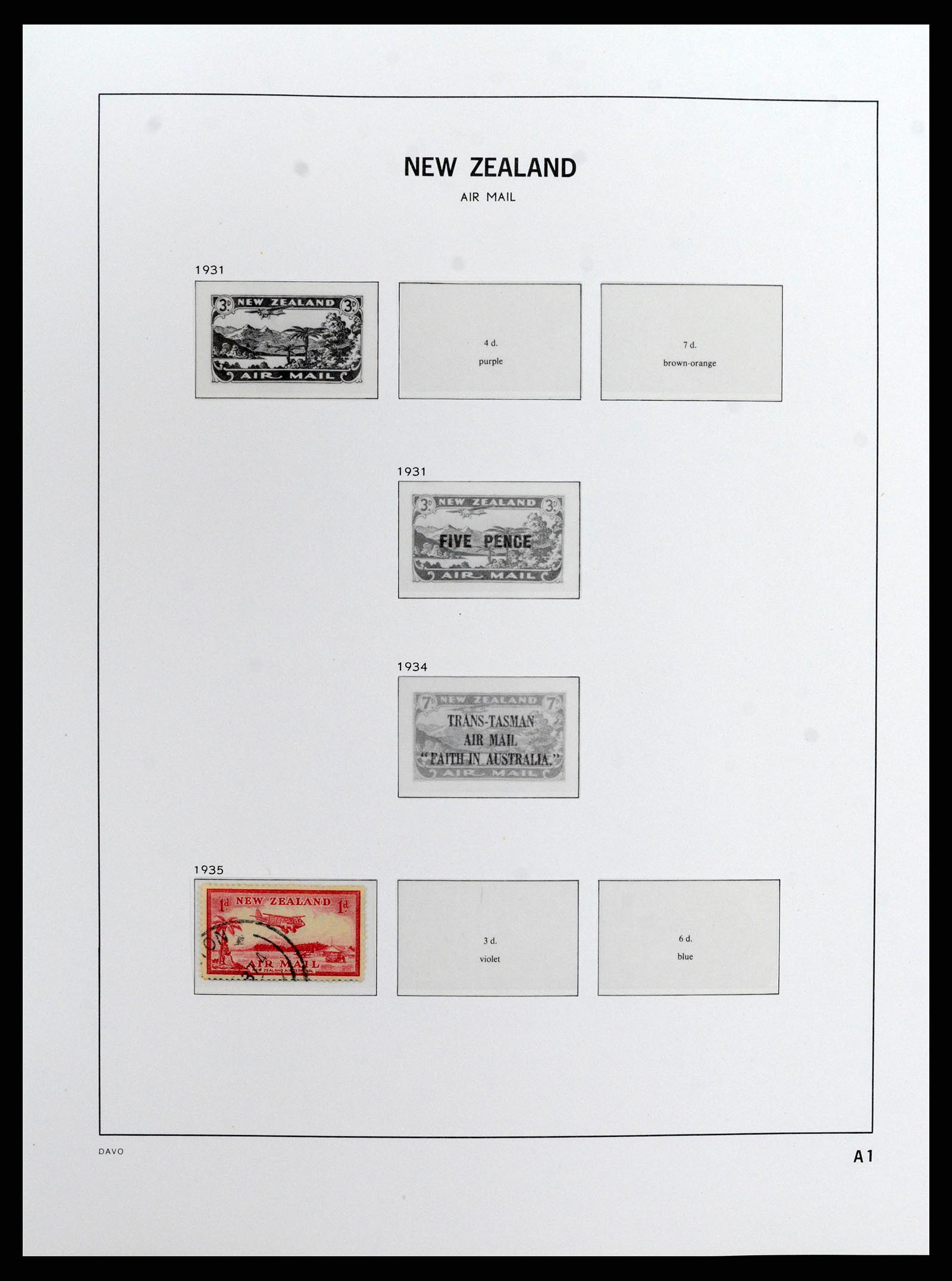 37731 027 - Stamp collection 37731 New Zealand 1873-1999.