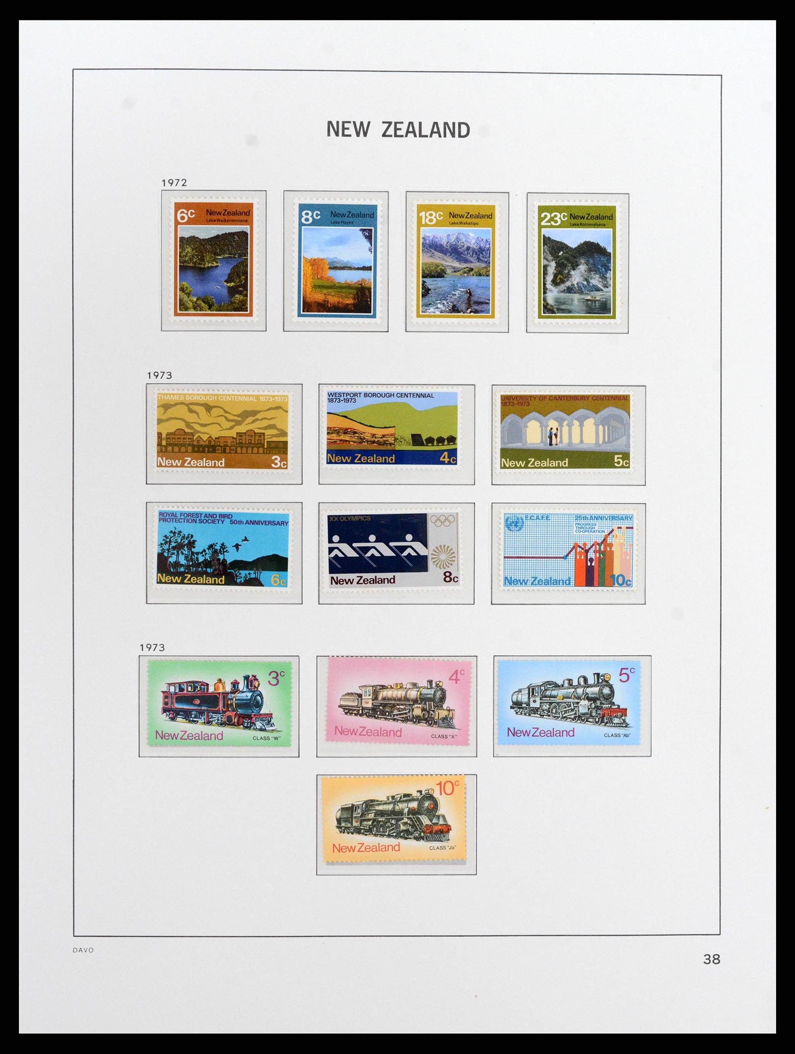 37731 077 - Stamp collection 37731 New Zealand 1873-1999.