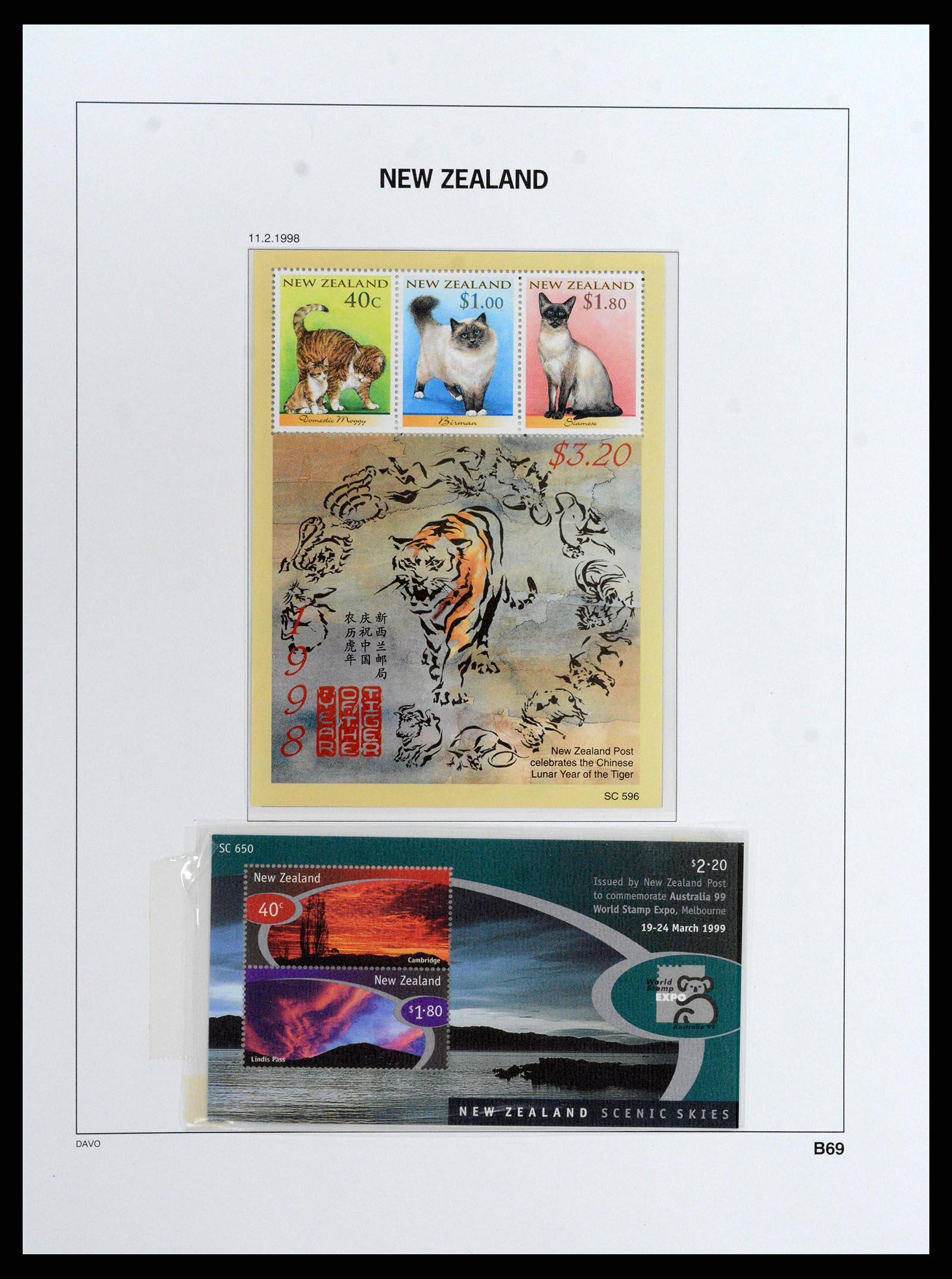 37731 220 - Stamp collection 37731 New Zealand 1873-1999.
