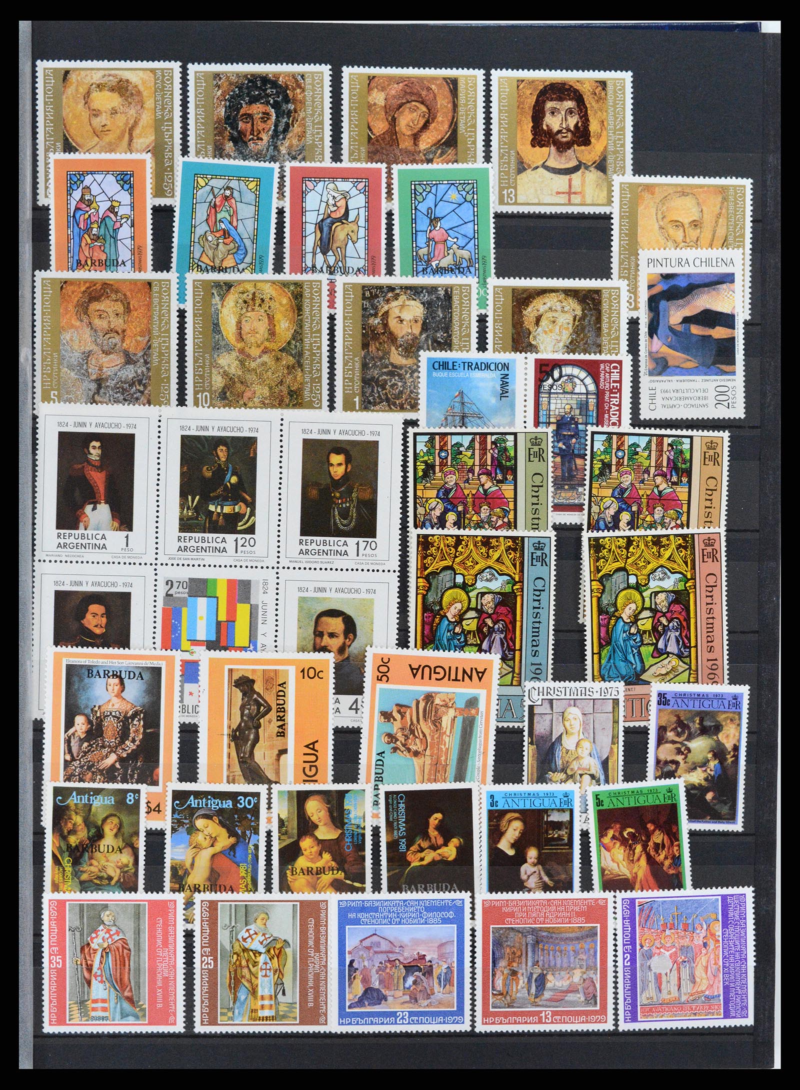 37737 003 - Postzegelverzameling 37737 Motief Kunst 1950-2000.