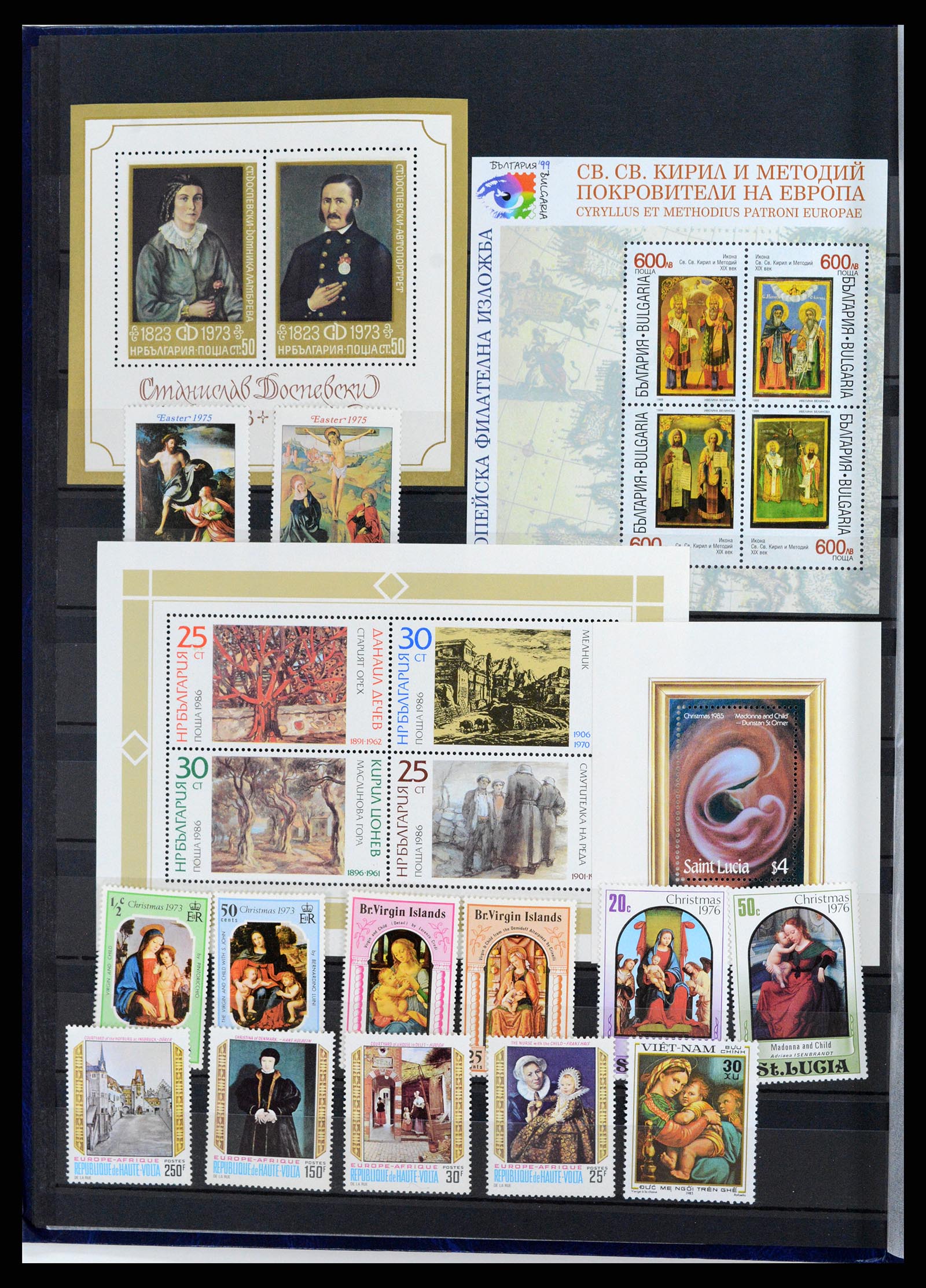 37737 006 - Postzegelverzameling 37737 Motief Kunst 1950-2000.