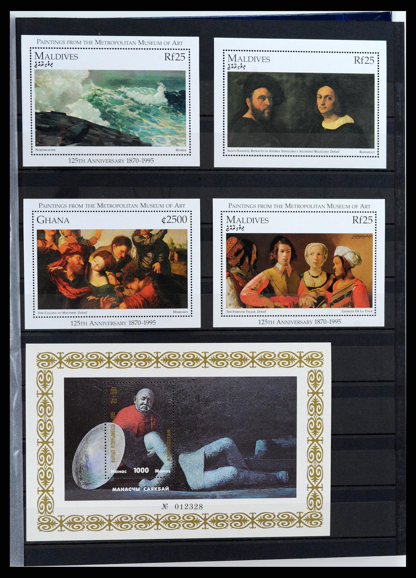 37737 007 - Postzegelverzameling 37737 Motief Kunst 1950-2000.