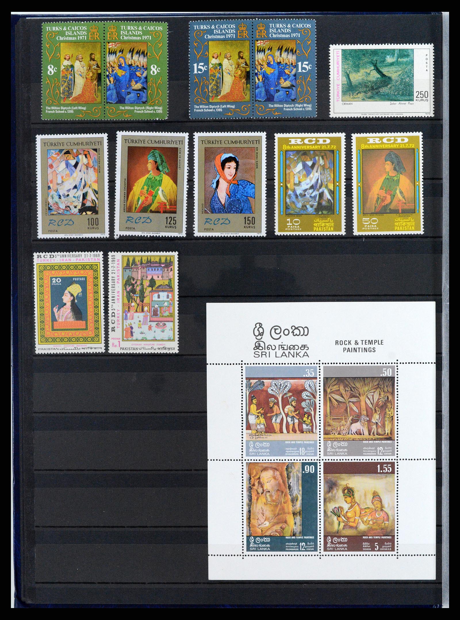 37737 012 - Postzegelverzameling 37737 Motief Kunst 1950-2000.