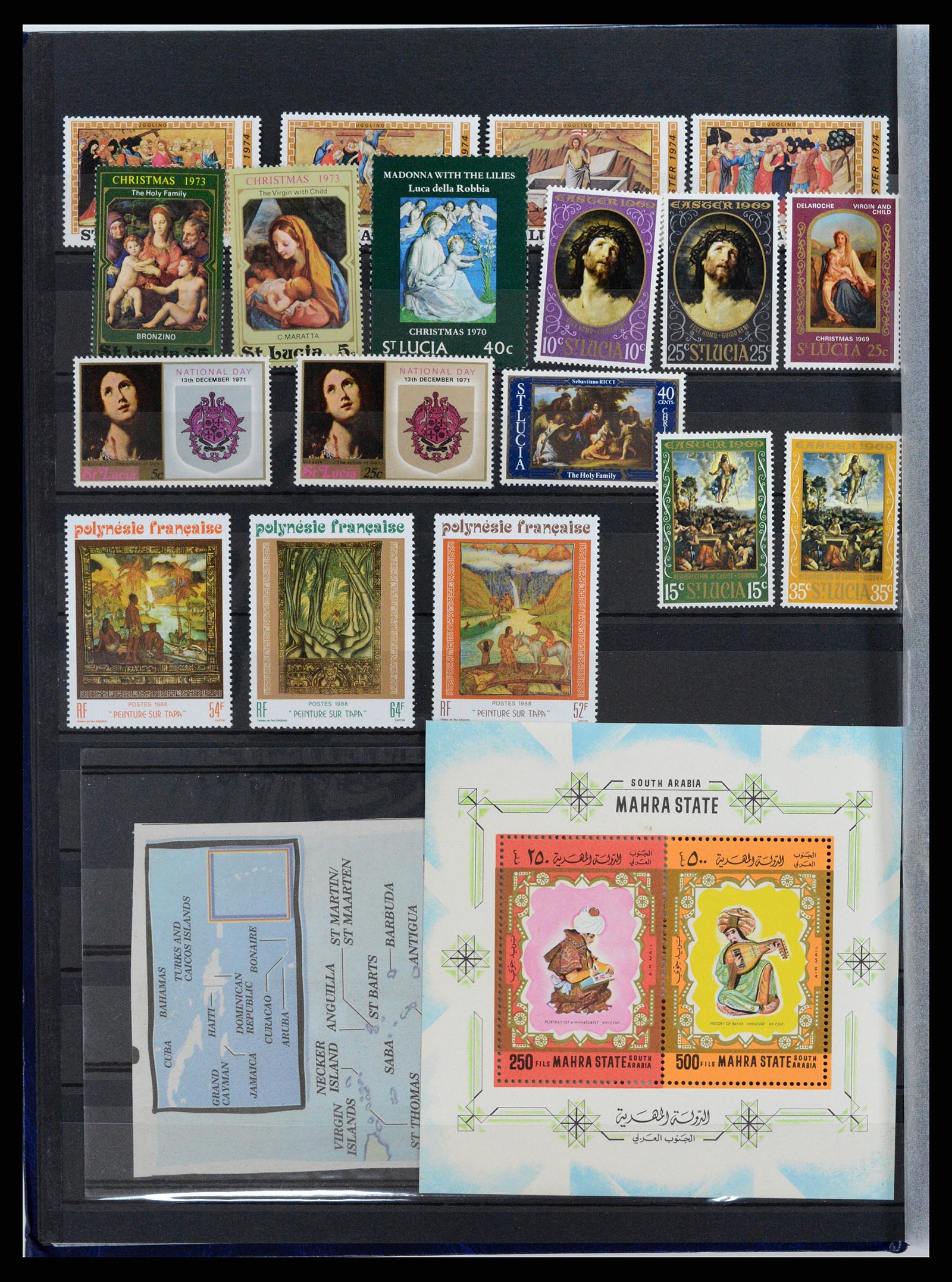 37737 014 - Postzegelverzameling 37737 Motief Kunst 1950-2000.