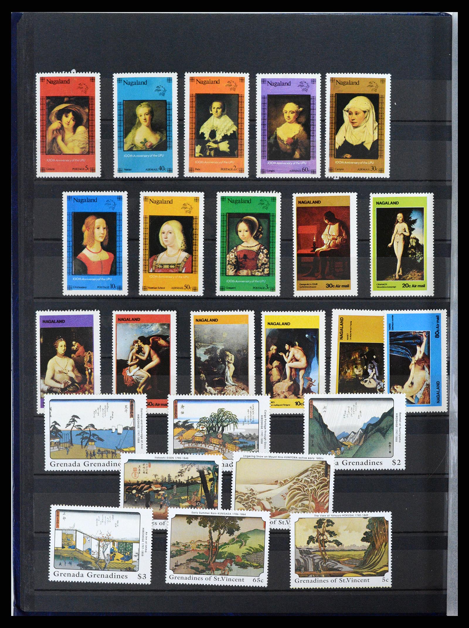 37737 016 - Postzegelverzameling 37737 Motief Kunst 1950-2000.