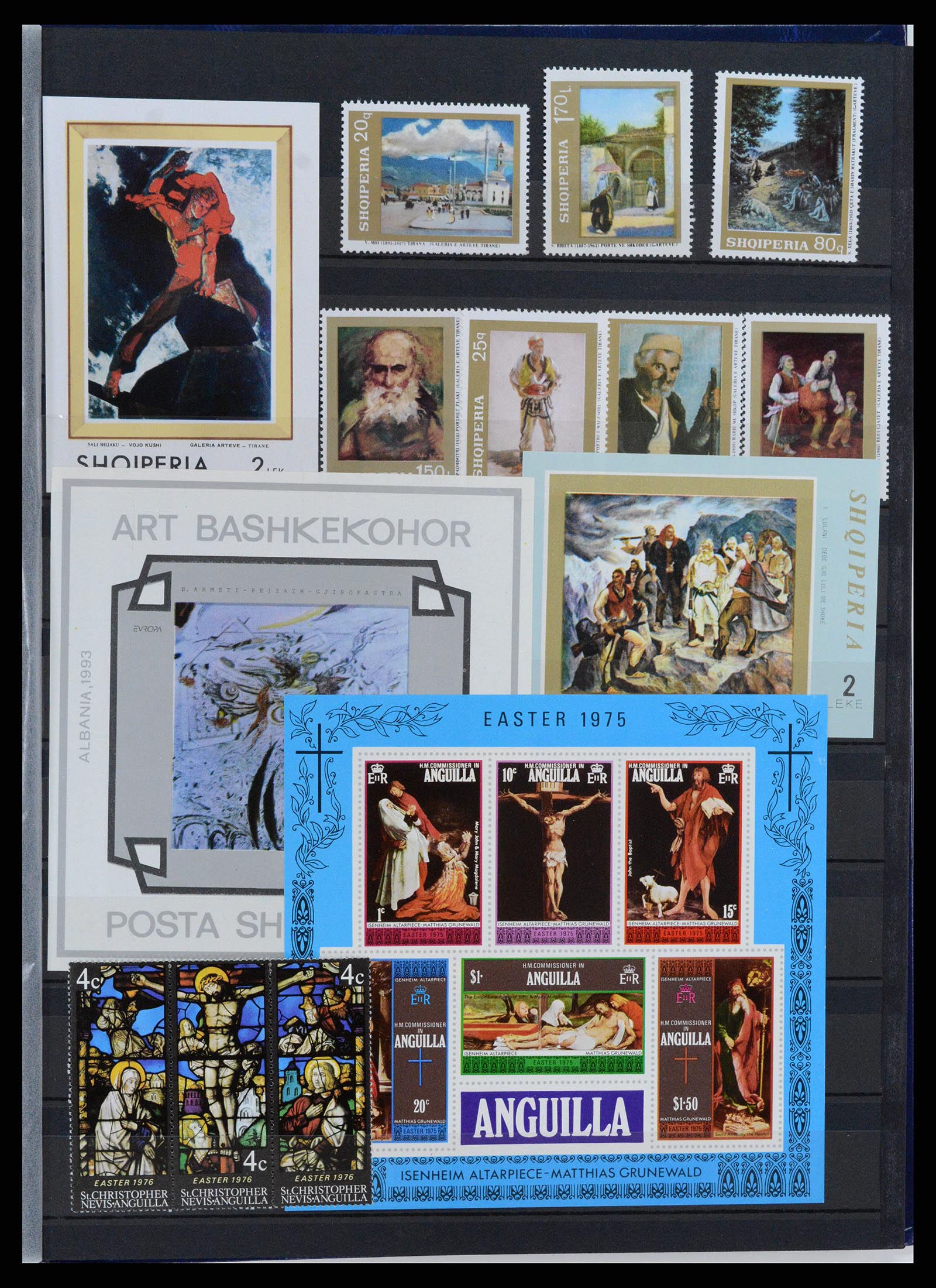 37737 019 - Postzegelverzameling 37737 Motief Kunst 1950-2000.
