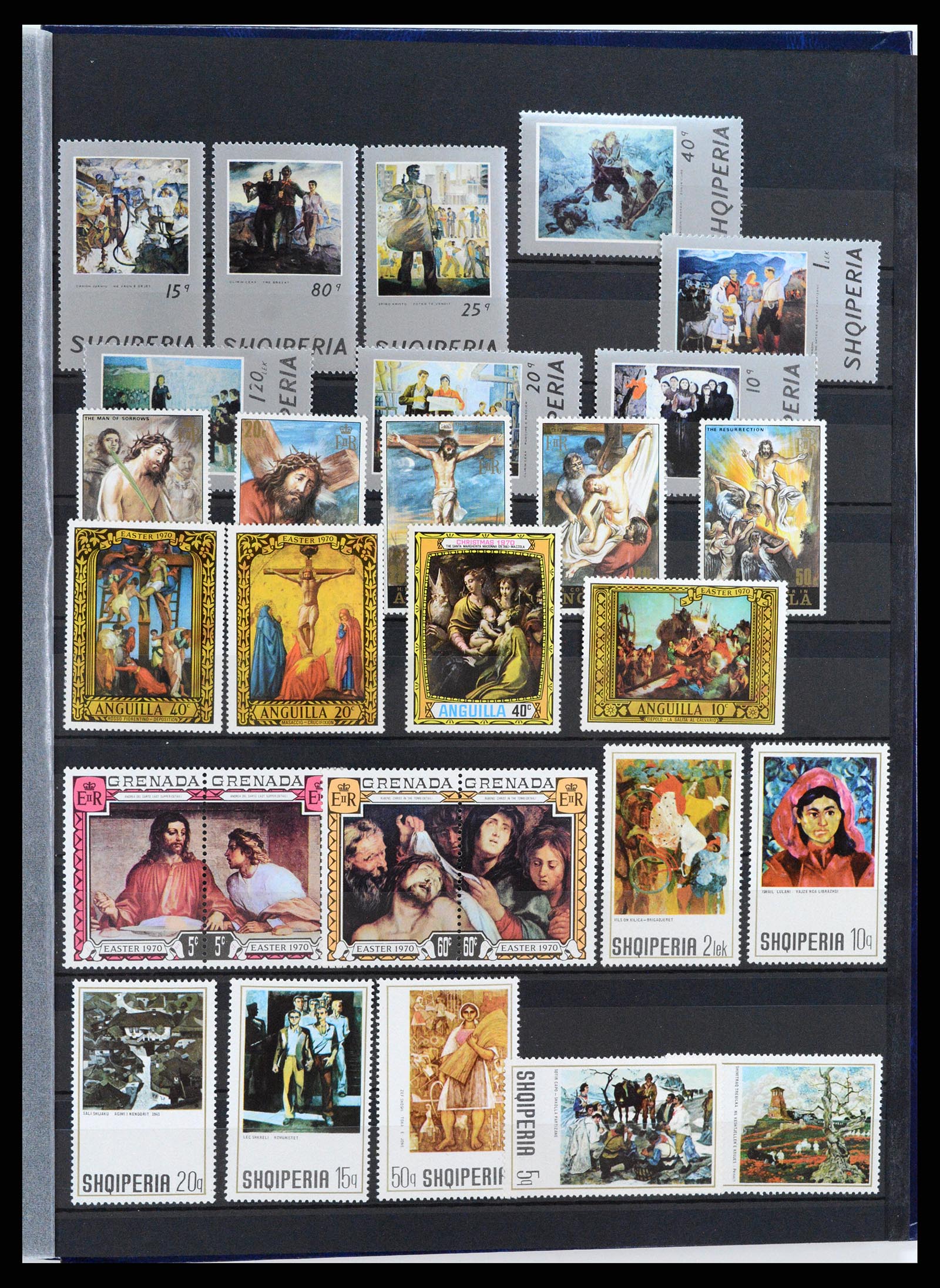 37737 023 - Postzegelverzameling 37737 Motief Kunst 1950-2000.