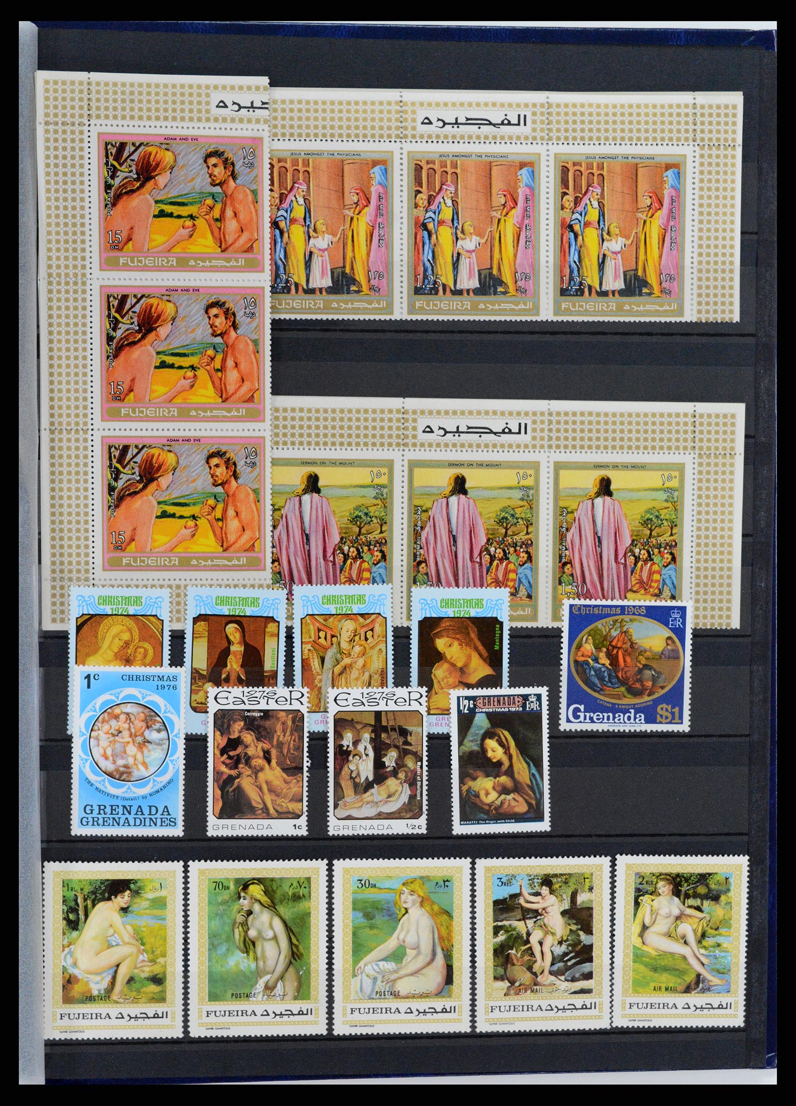 37737 025 - Postzegelverzameling 37737 Motief Kunst 1950-2000.