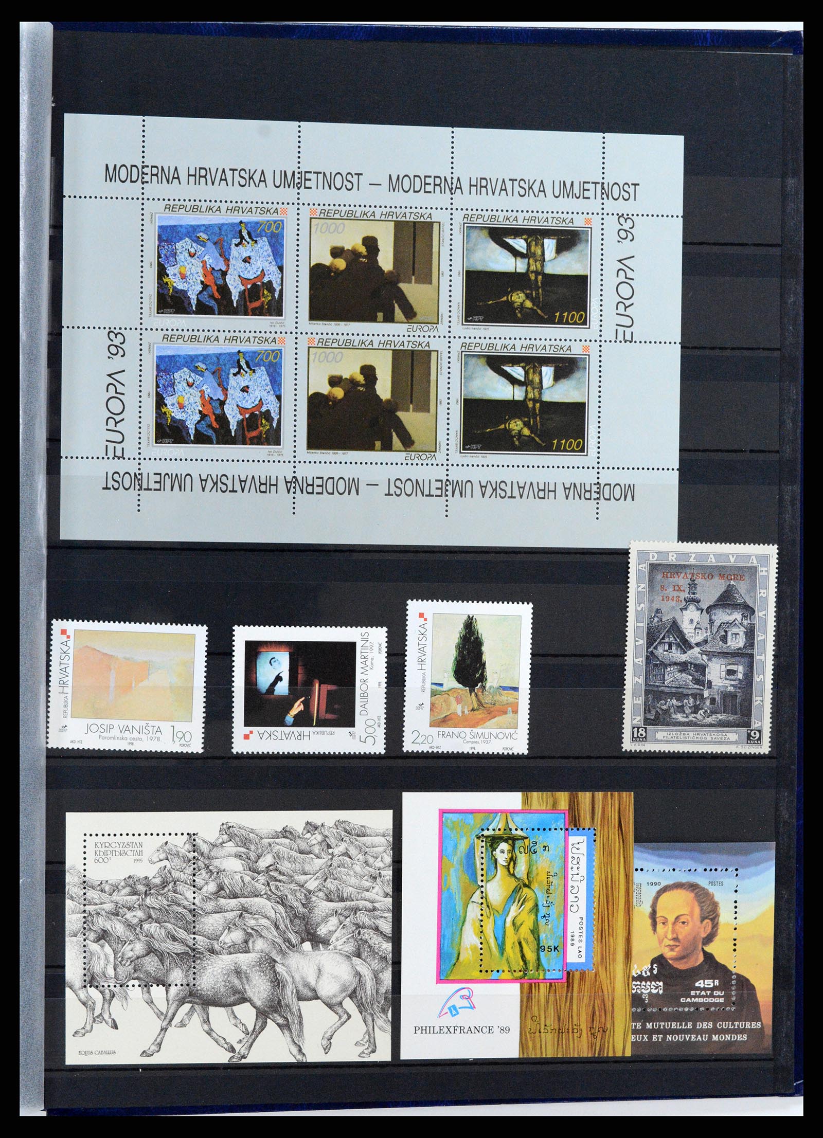 37737 027 - Postzegelverzameling 37737 Motief Kunst 1950-2000.