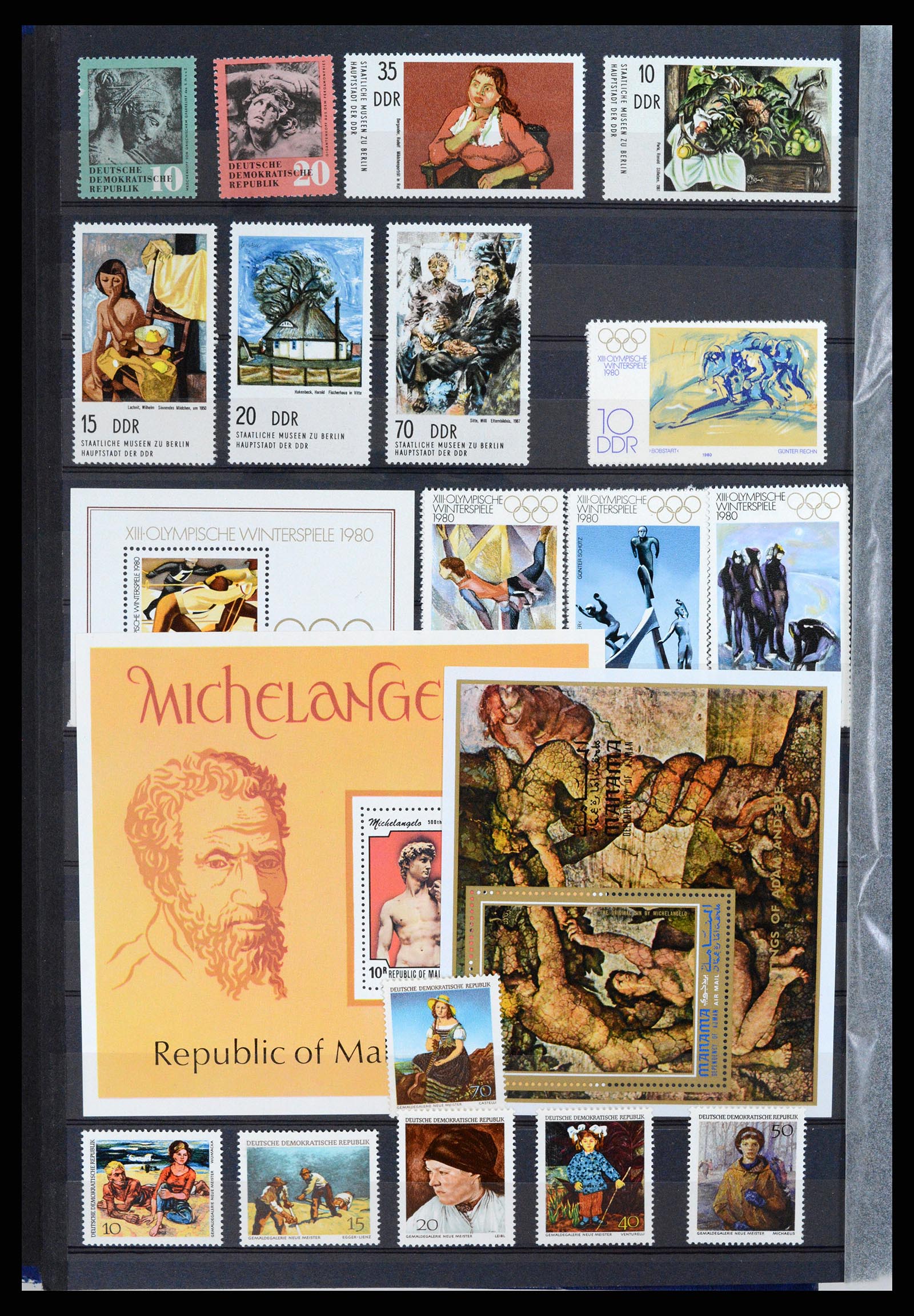 37737 036 - Postzegelverzameling 37737 Motief Kunst 1950-2000.