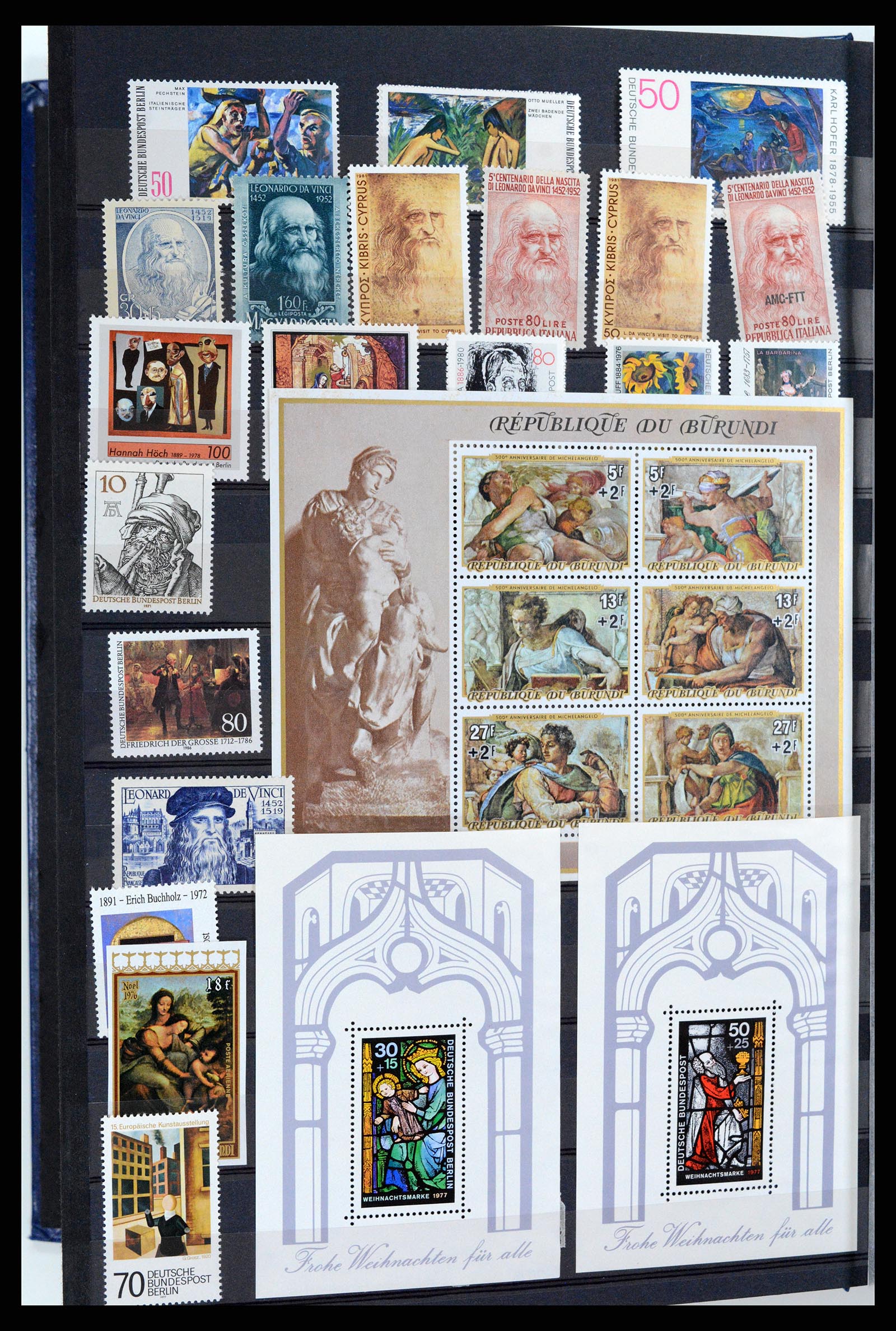 37737 038 - Stamp collection 37737 Thematics Art 1950-2000.