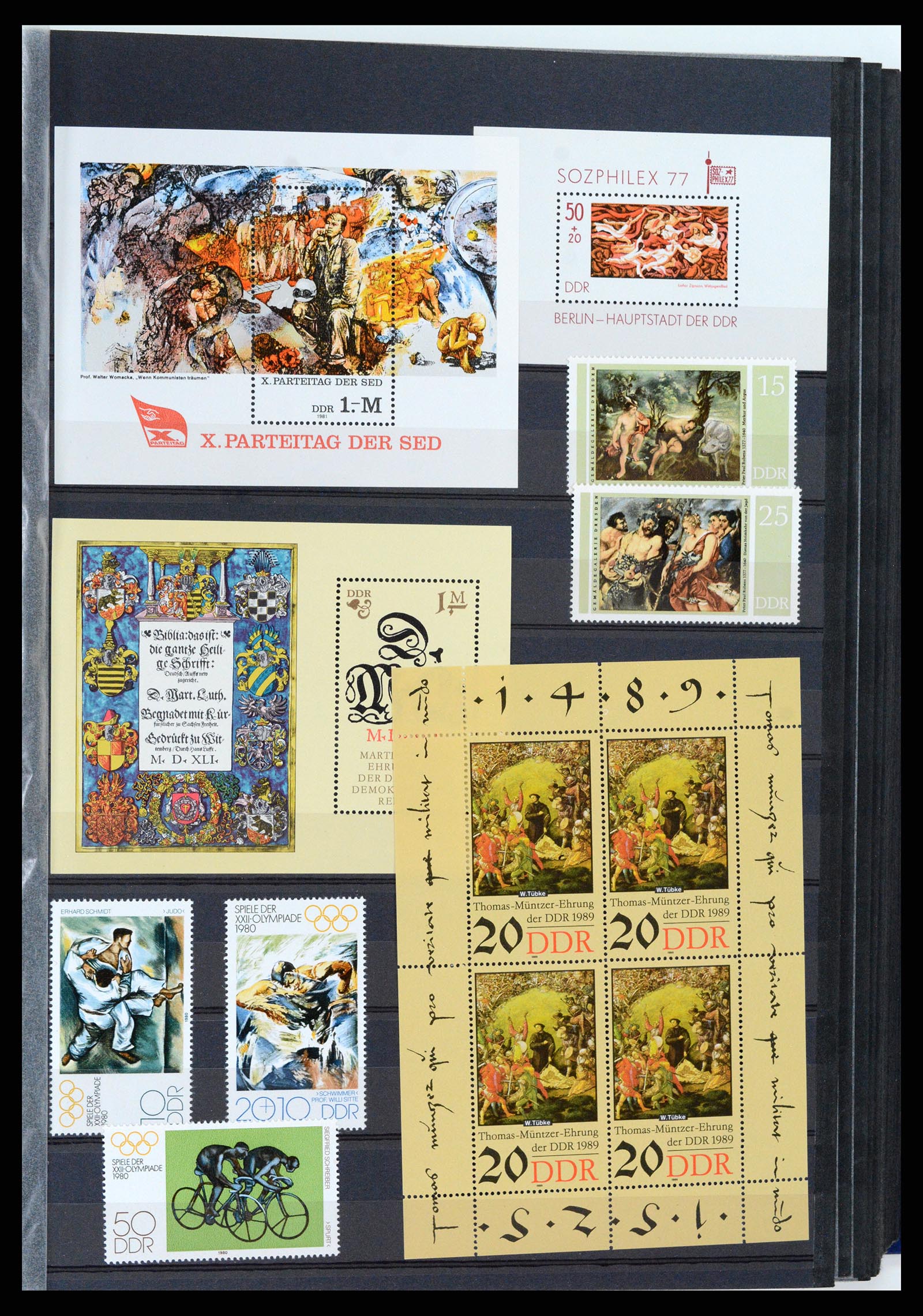37737 045 - Postzegelverzameling 37737 Motief Kunst 1950-2000.