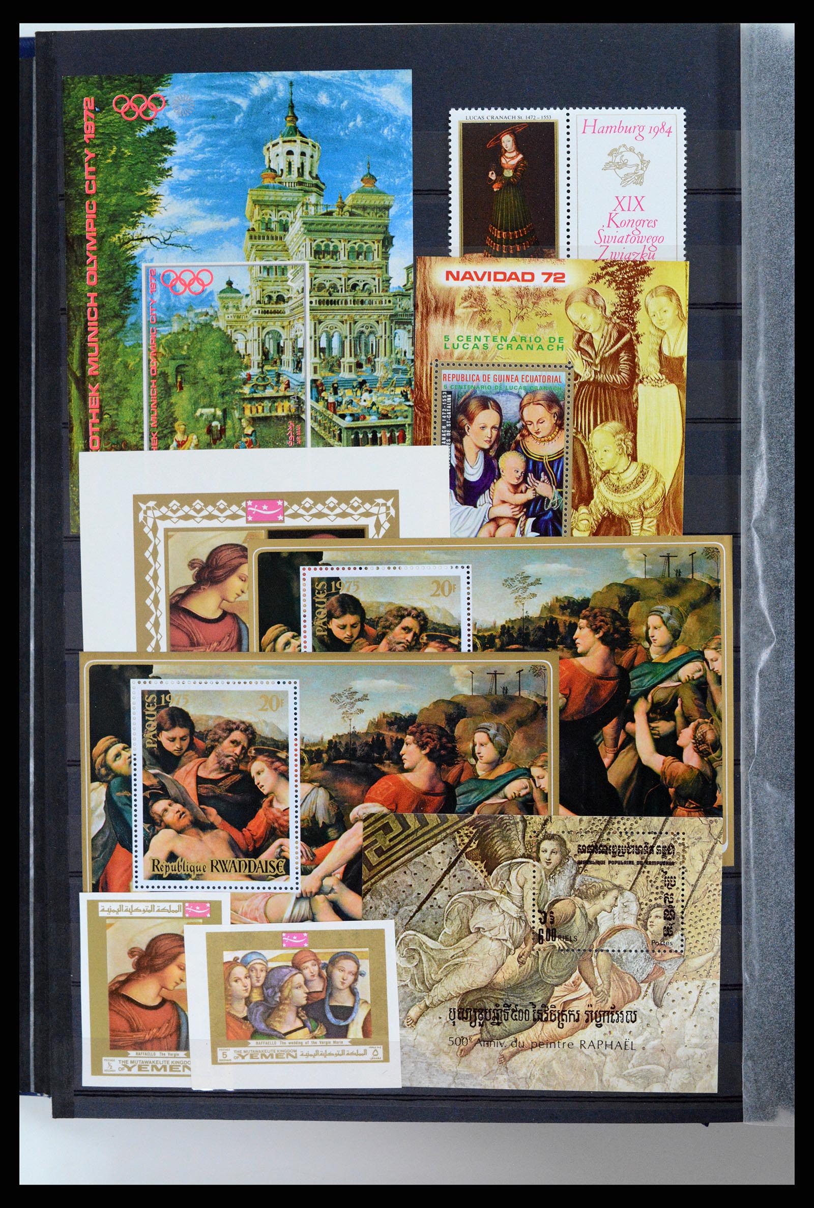 37737 048 - Postzegelverzameling 37737 Motief Kunst 1950-2000.
