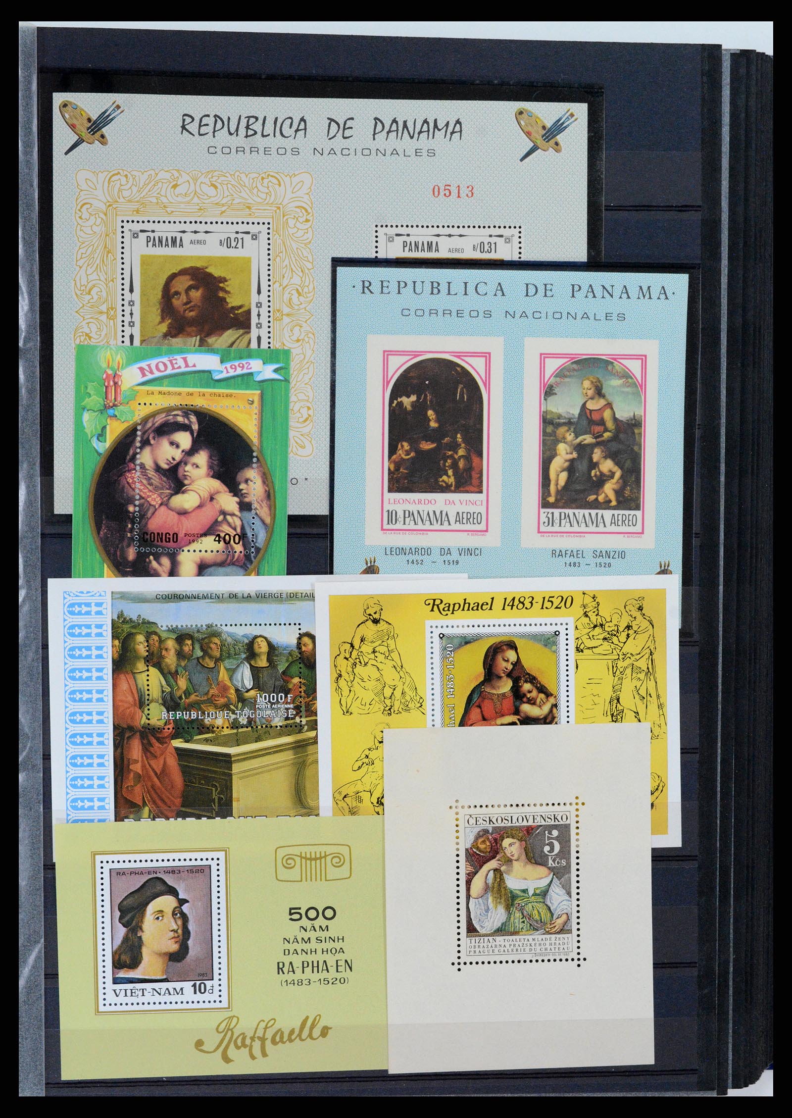 37737 049 - Postzegelverzameling 37737 Motief Kunst 1950-2000.