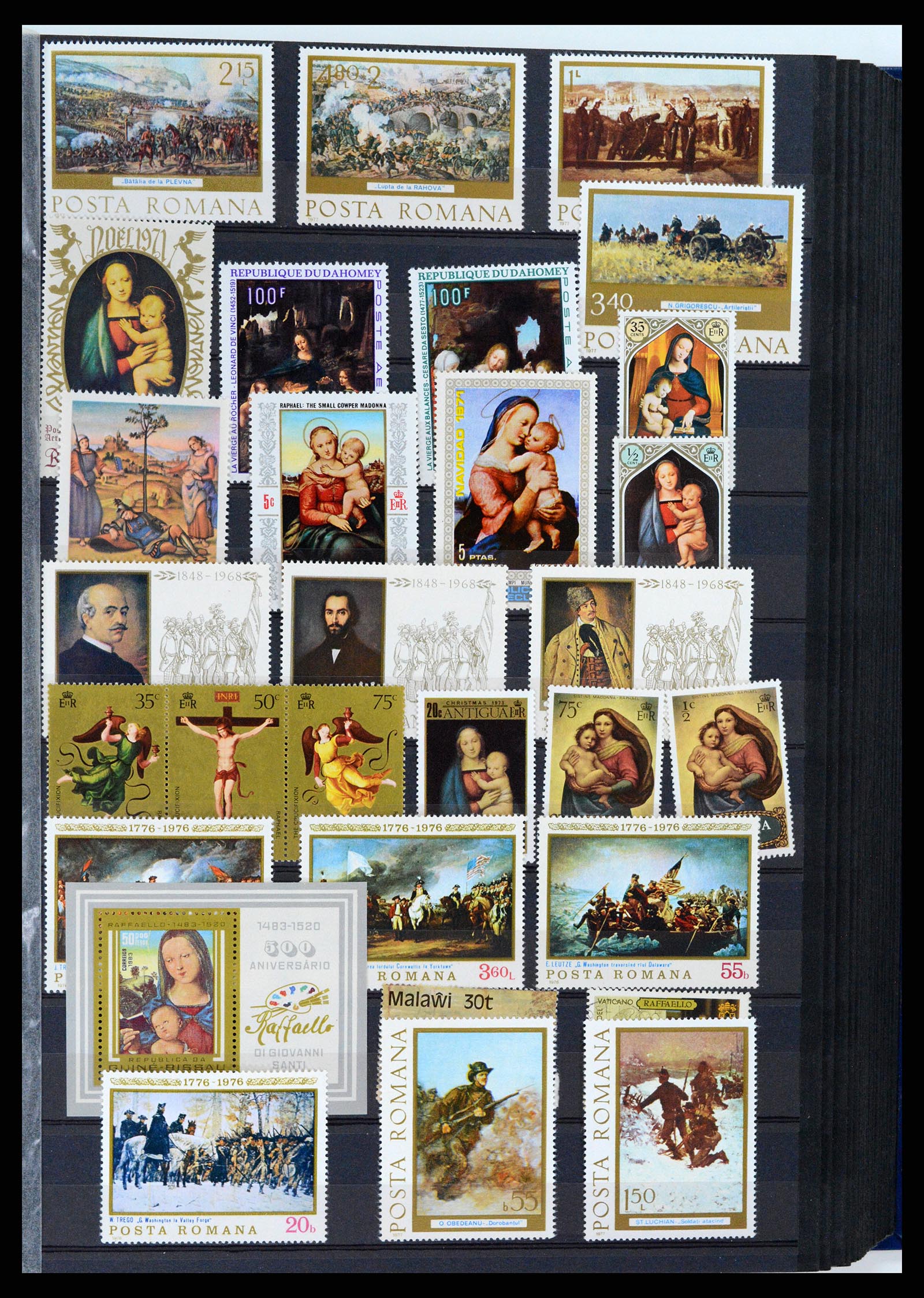 37737 053 - Postzegelverzameling 37737 Motief Kunst 1950-2000.