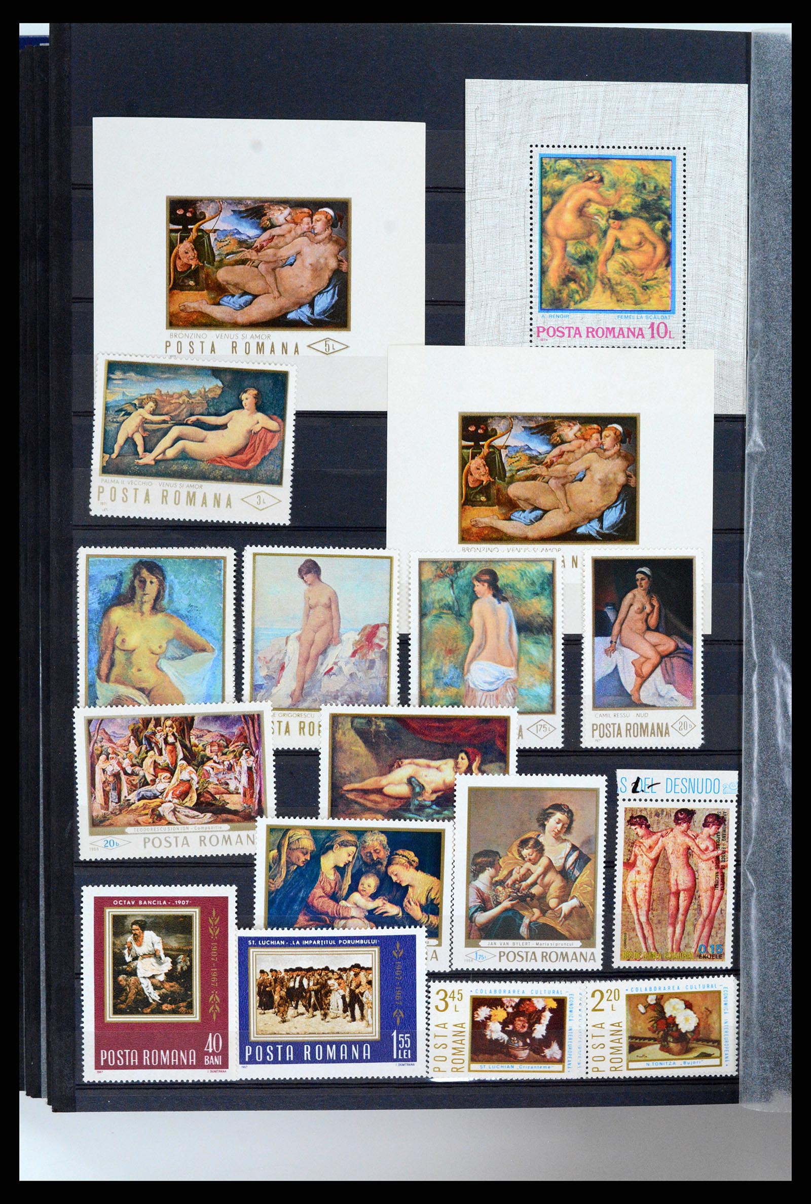37737 060 - Postzegelverzameling 37737 Motief Kunst 1950-2000.