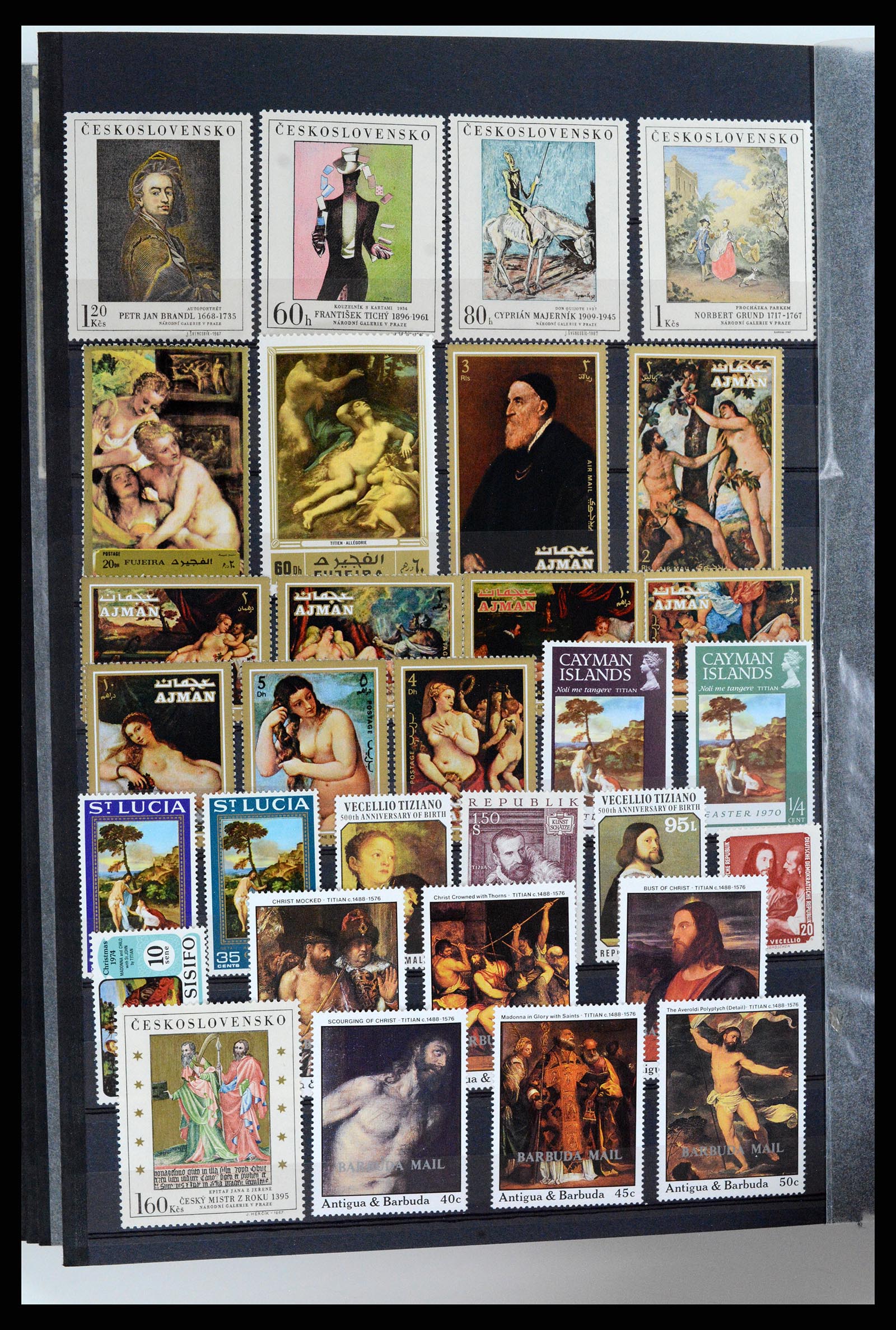 37737 068 - Stamp collection 37737 Thematics Art 1950-2000.