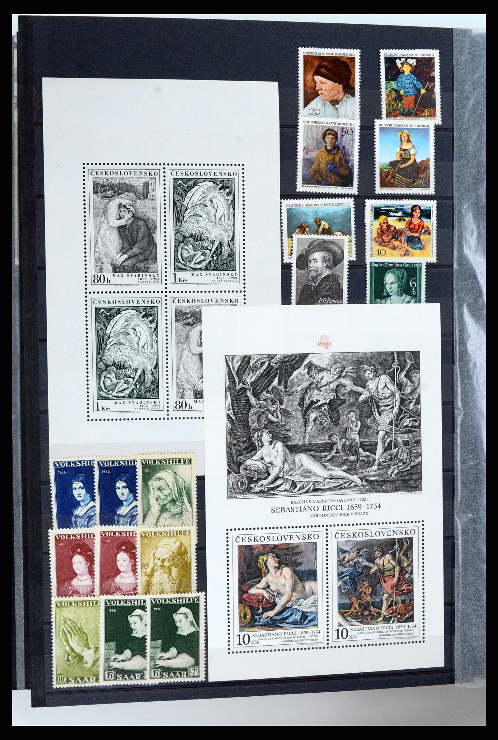 37737 070 - Stamp collection 37737 Thematics Art 1950-2000.