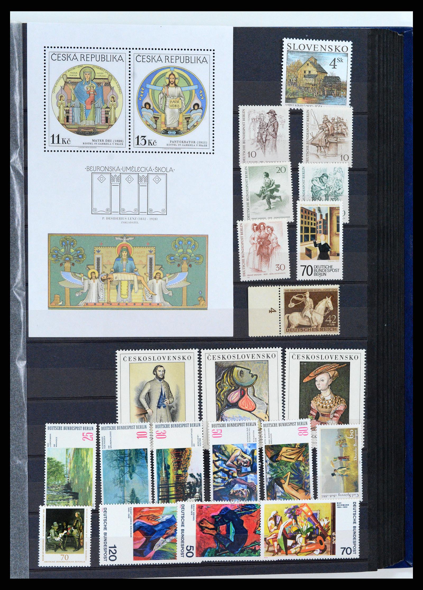 37737 071 - Stamp collection 37737 Thematics Art 1950-2000.