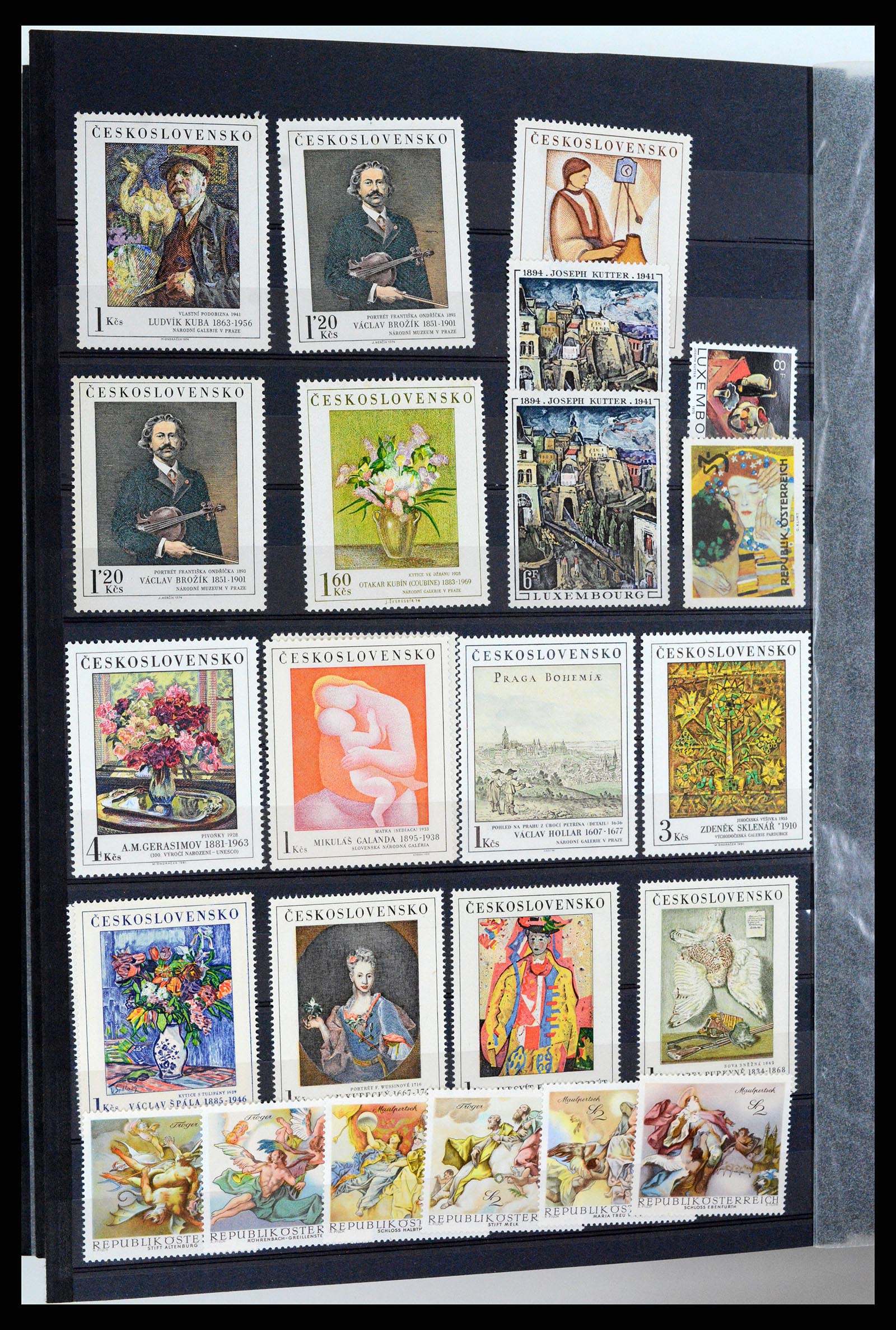 37737 074 - Stamp collection 37737 Thematics Art 1950-2000.