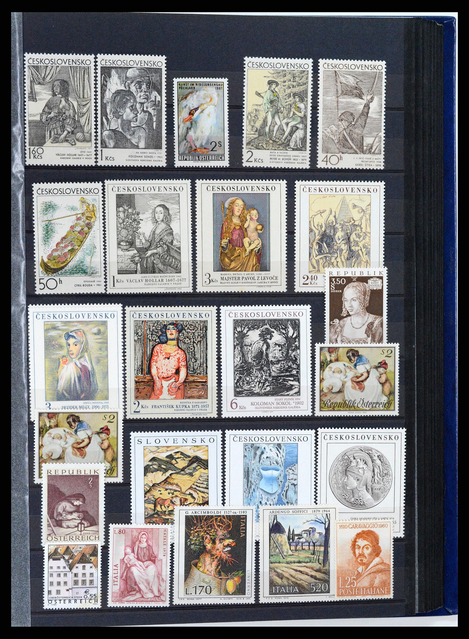 37737 075 - Stamp collection 37737 Thematics Art 1950-2000.
