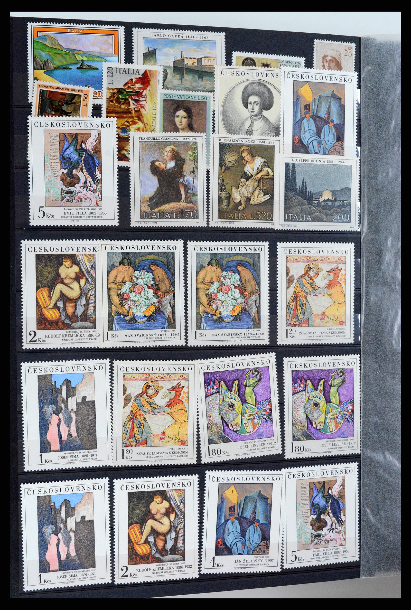 37737 076 - Stamp collection 37737 Thematics Art 1950-2000.