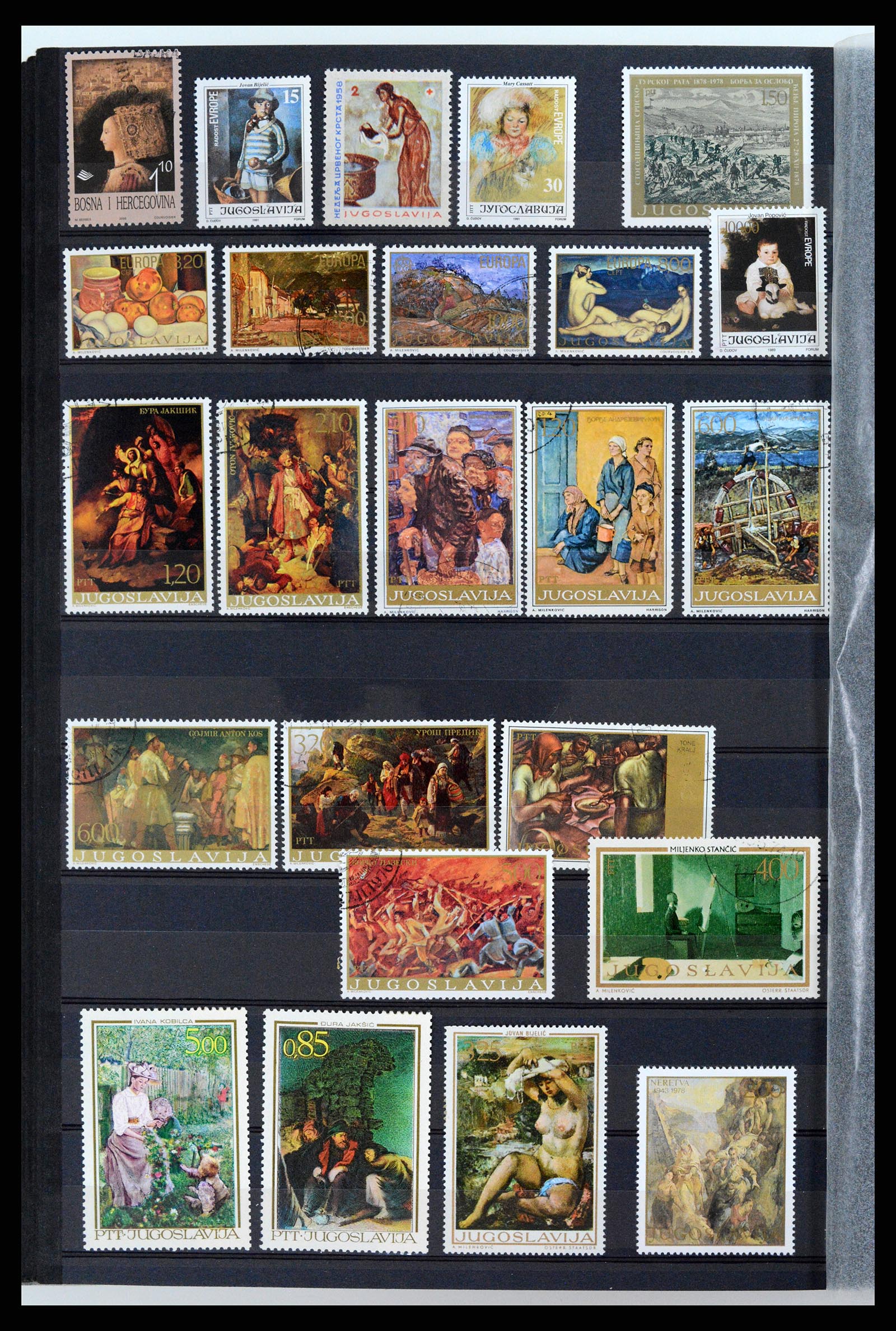 37737 094 - Stamp collection 37737 Thematics Art 1950-2000.