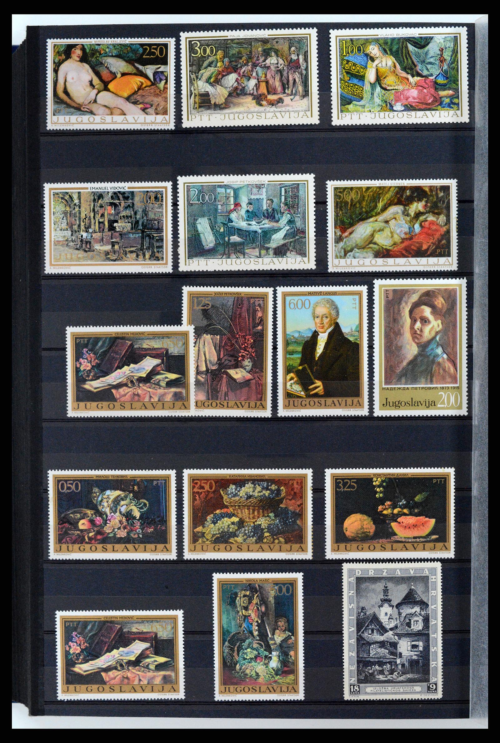 37737 096 - Stamp collection 37737 Thematics Art 1950-2000.