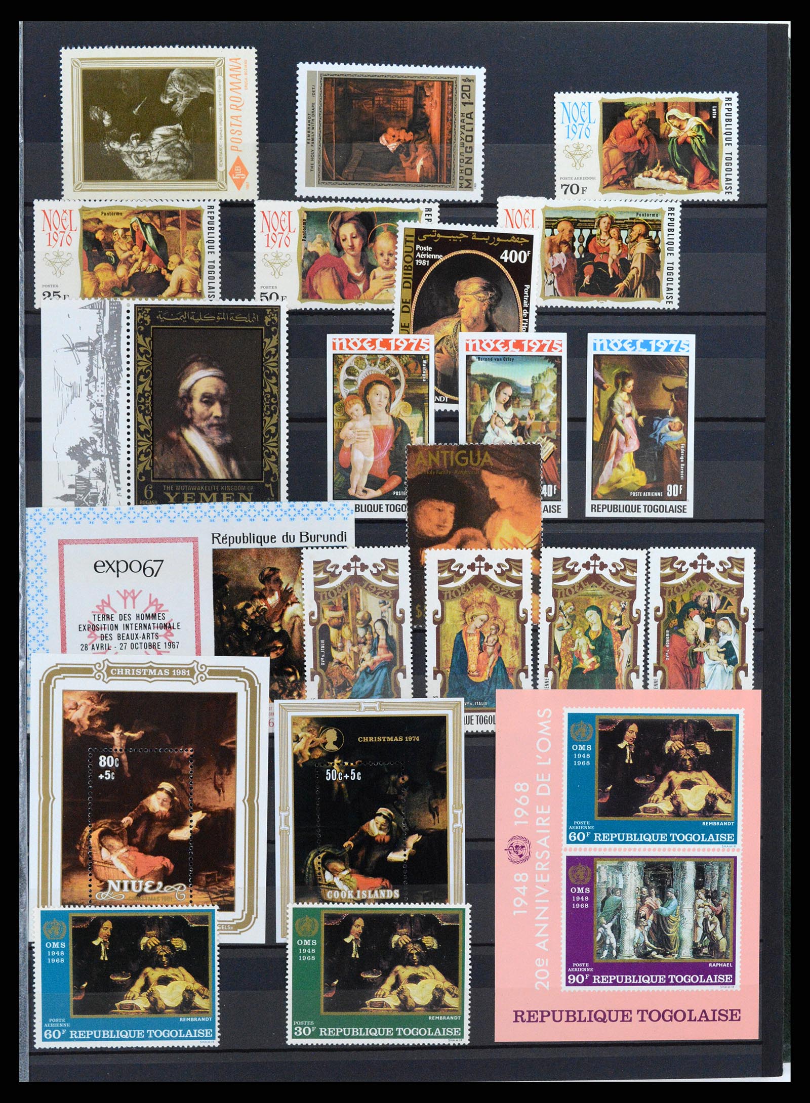 37737 228 - Stamp collection 37737 Thematics Art 1950-2000.
