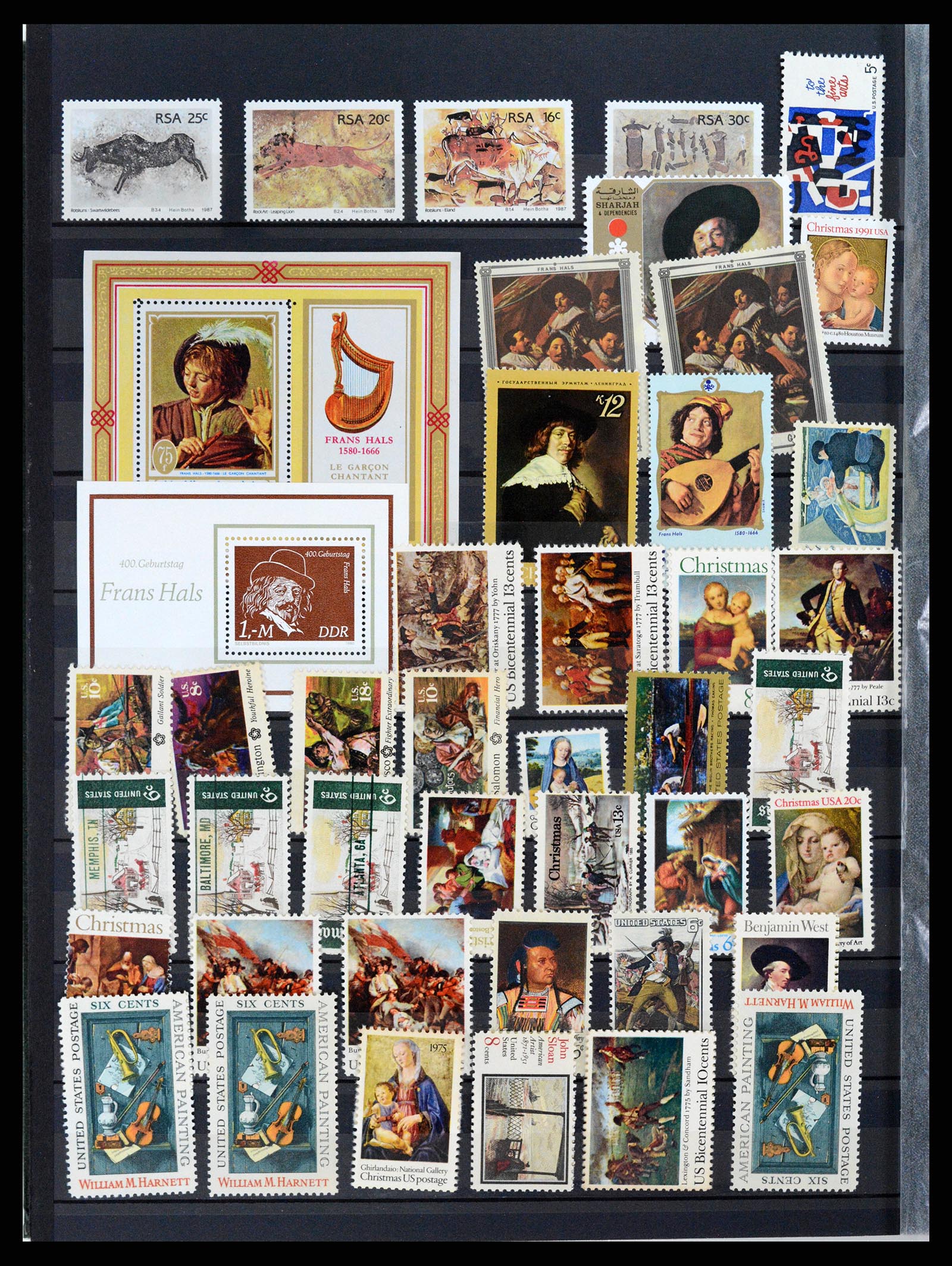 37737 252 - Stamp collection 37737 Thematics Art 1950-2000.