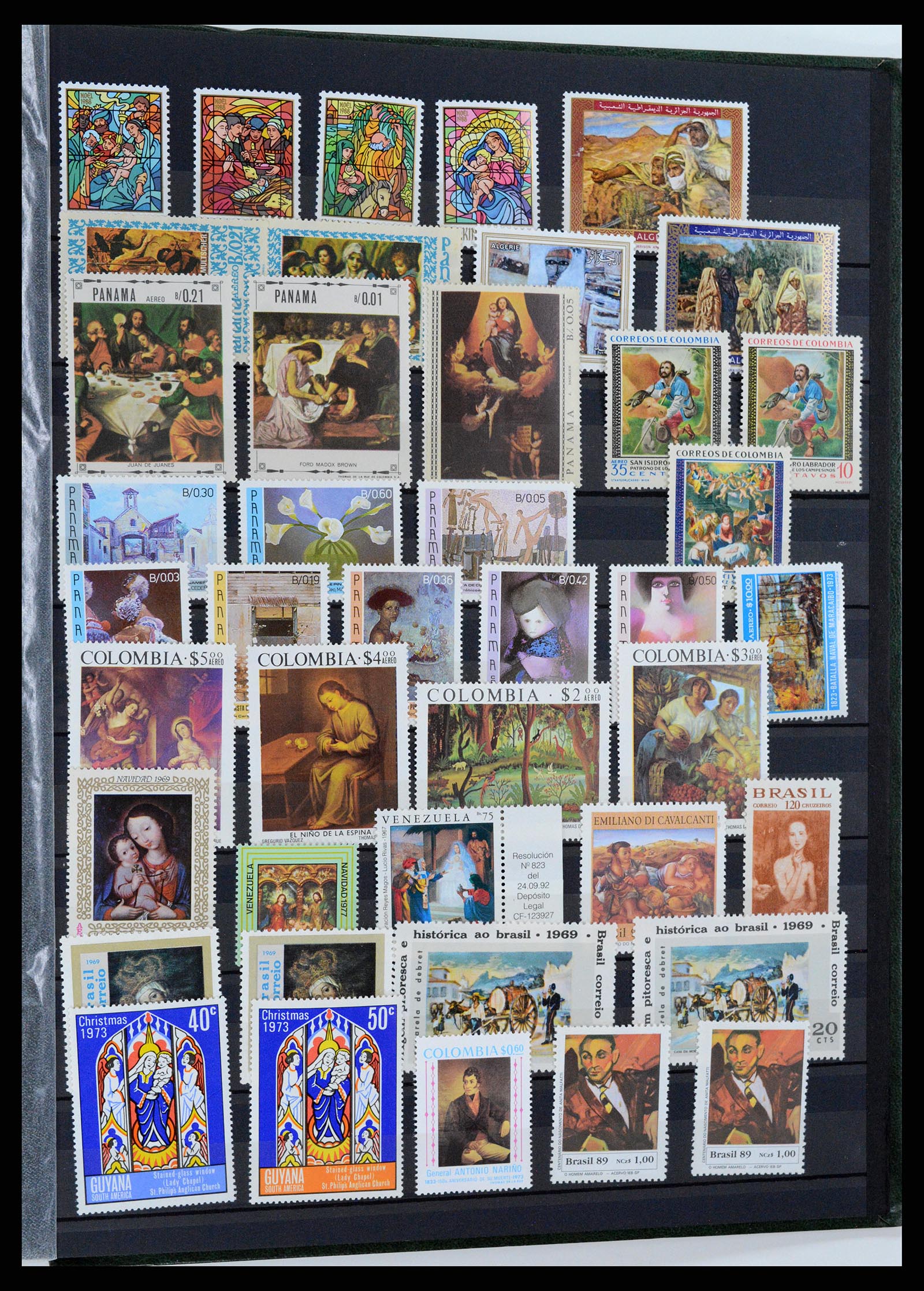 37737 261 - Postzegelverzameling 37737 Motief Kunst 1950-2000.