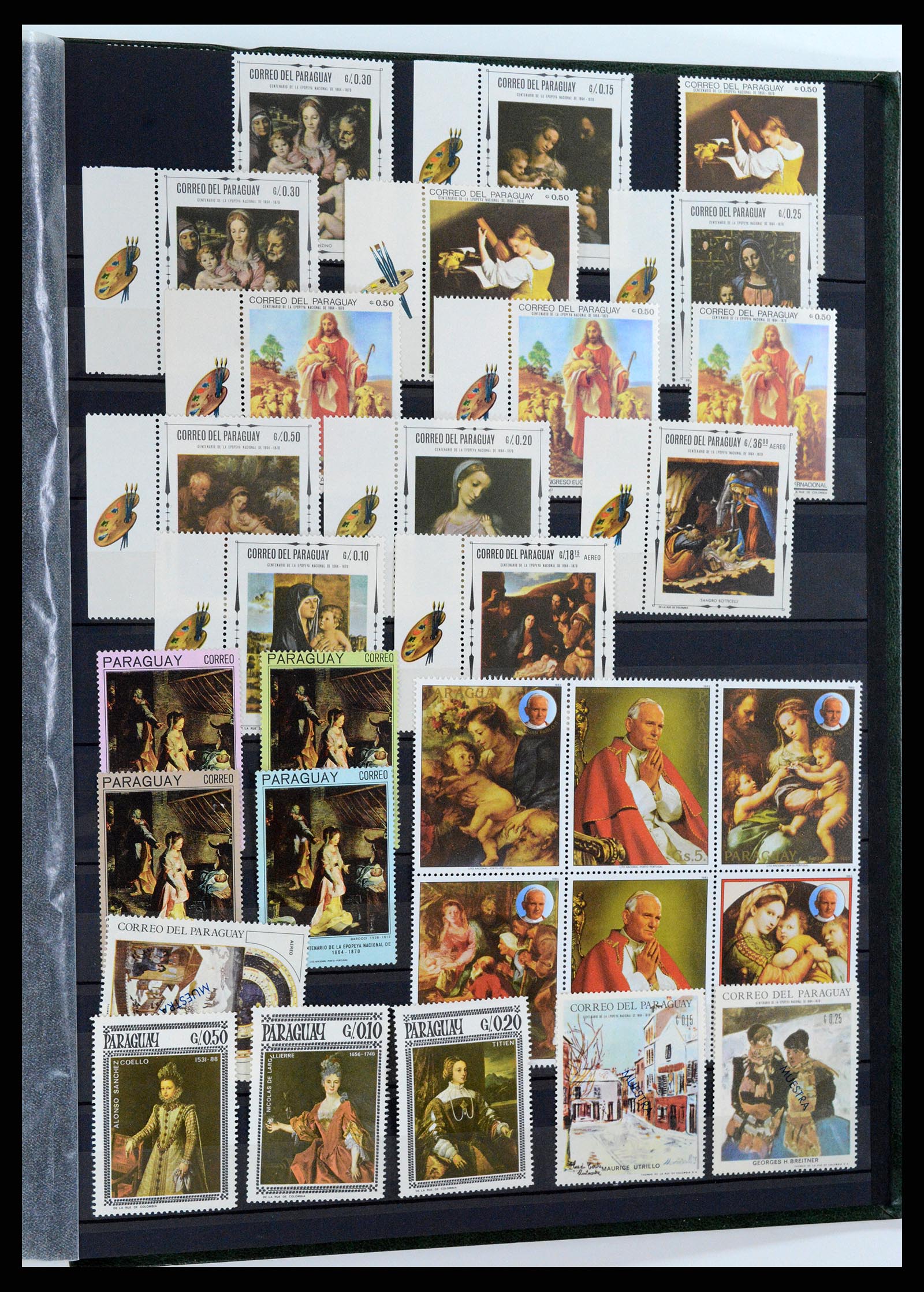 37737 263 - Postzegelverzameling 37737 Motief Kunst 1950-2000.